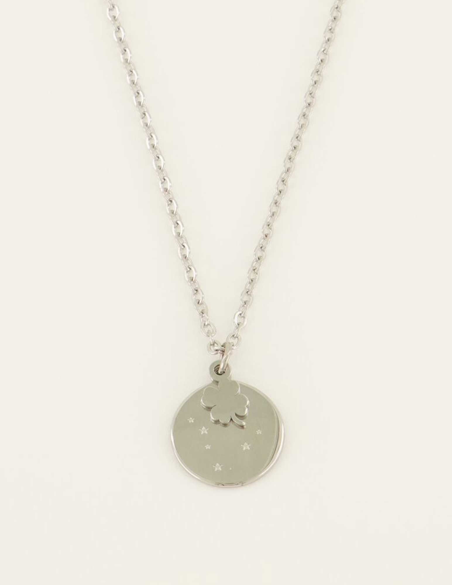 My Jewellery Ketting met bedel Lucky you MJ08430 Zilver