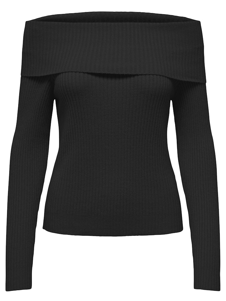 Only Trui Katia off shoulder 15311830 Zwart