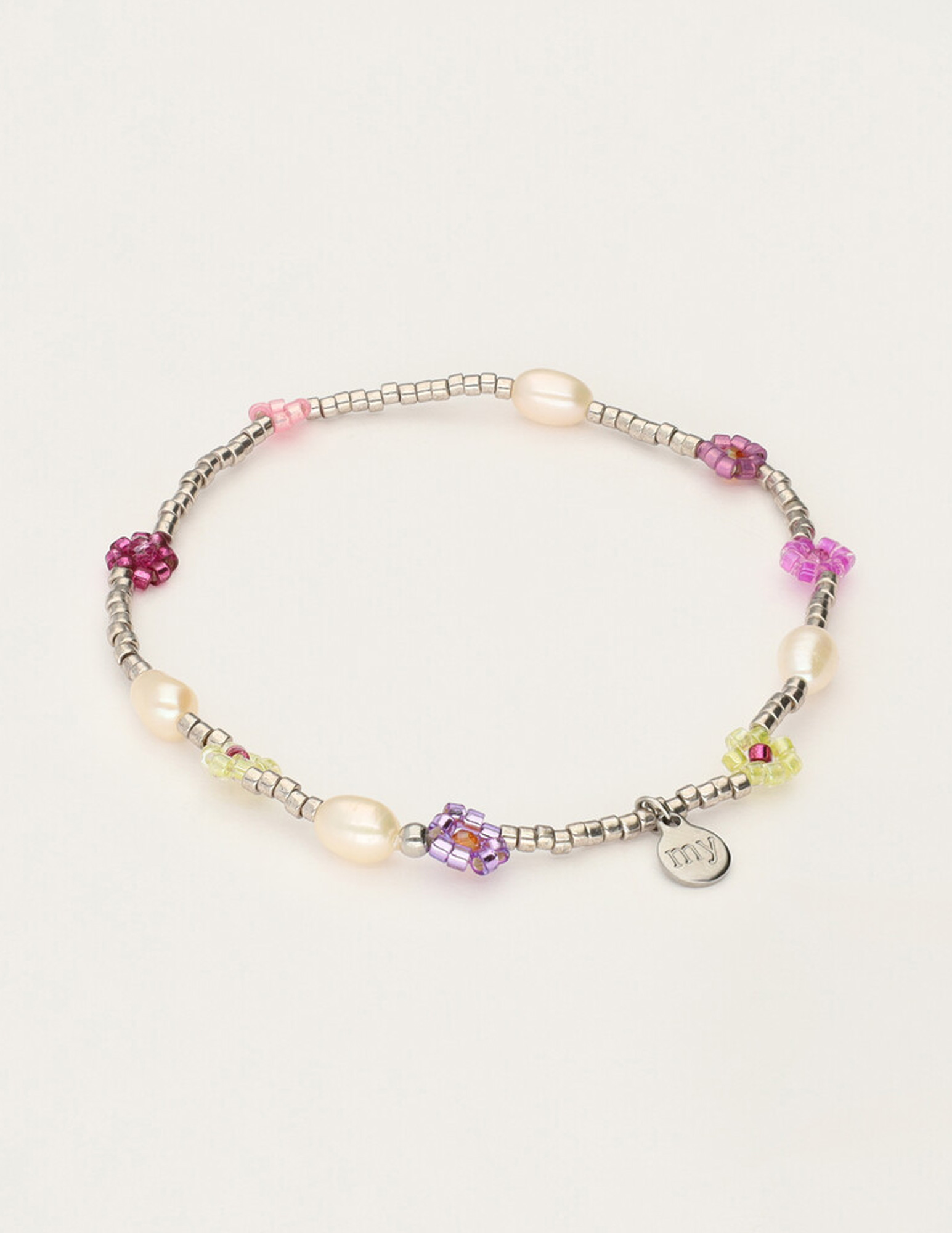 My Jewellery Sunrocks kralen armband MJ12211 Zilver