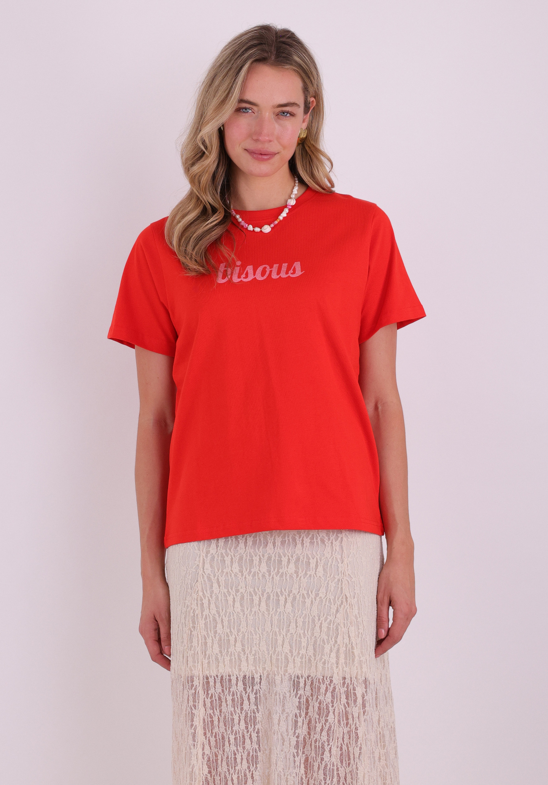 Ichi T-shirt Lomoni 20125629 Rood
