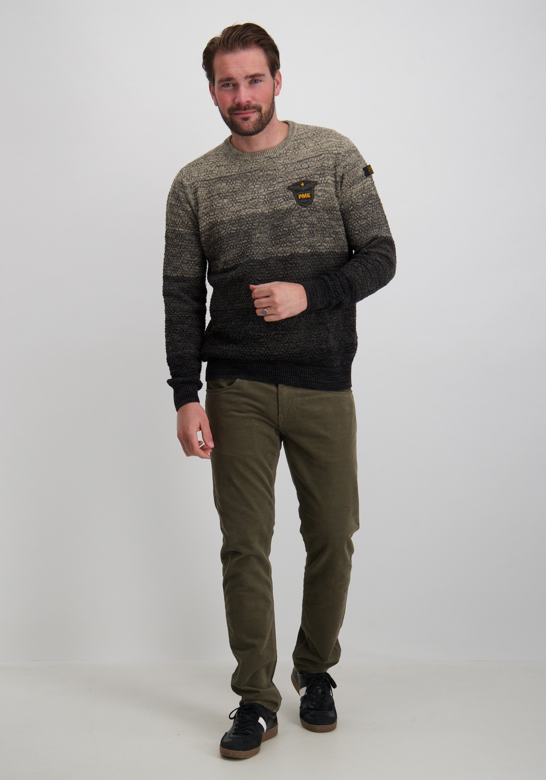 PME Legend Trui Gradient PKW2509334 Donker groen