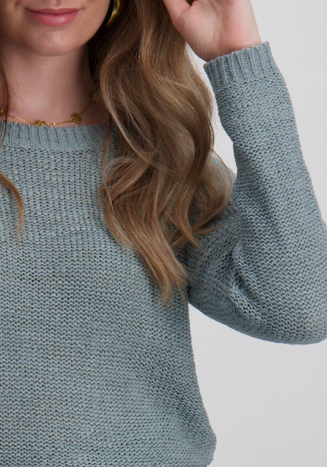 Only Pullover trui Geena 15113356 Licht Blauw