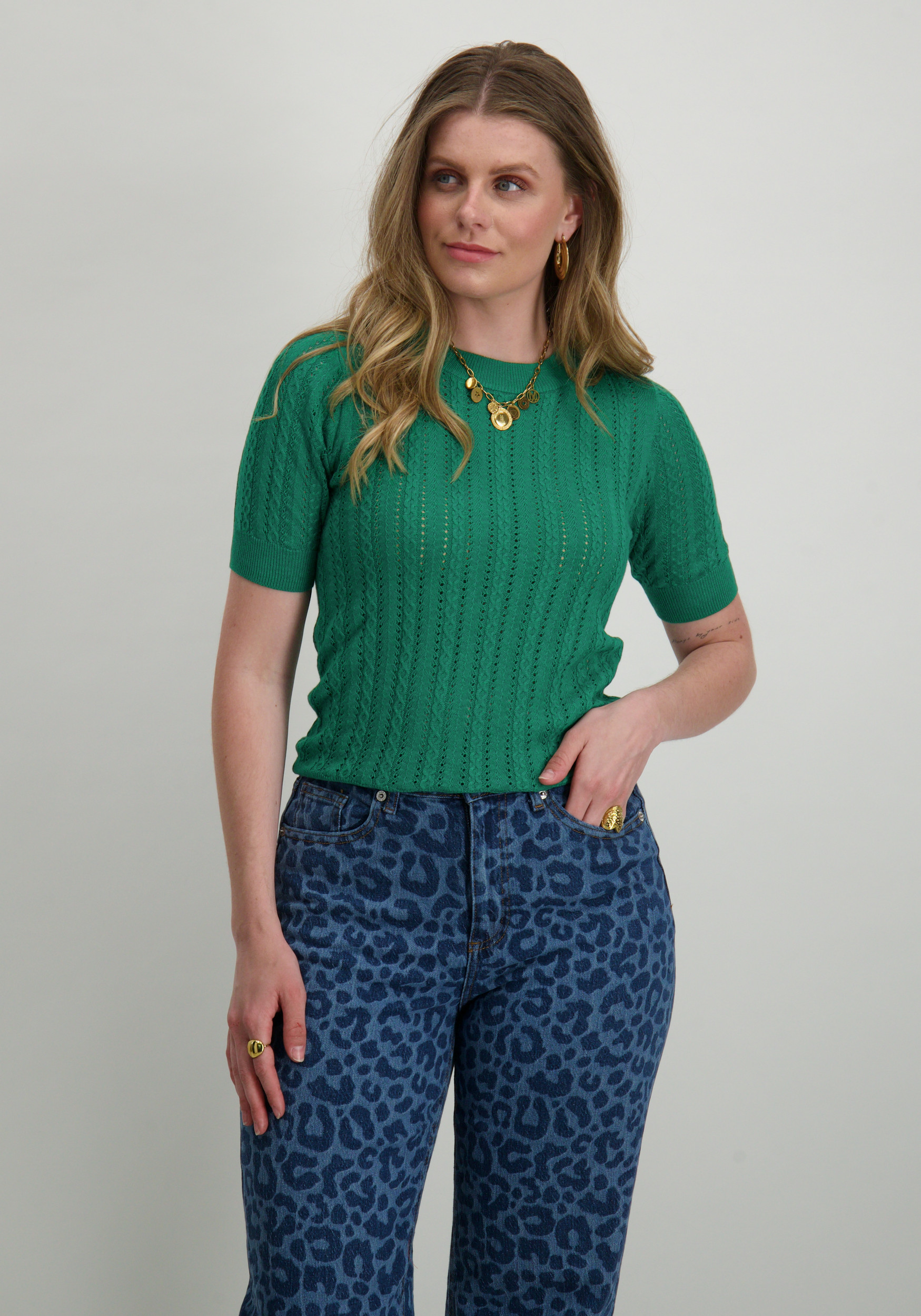 Vero moda Trui Morena 10321893 Groen