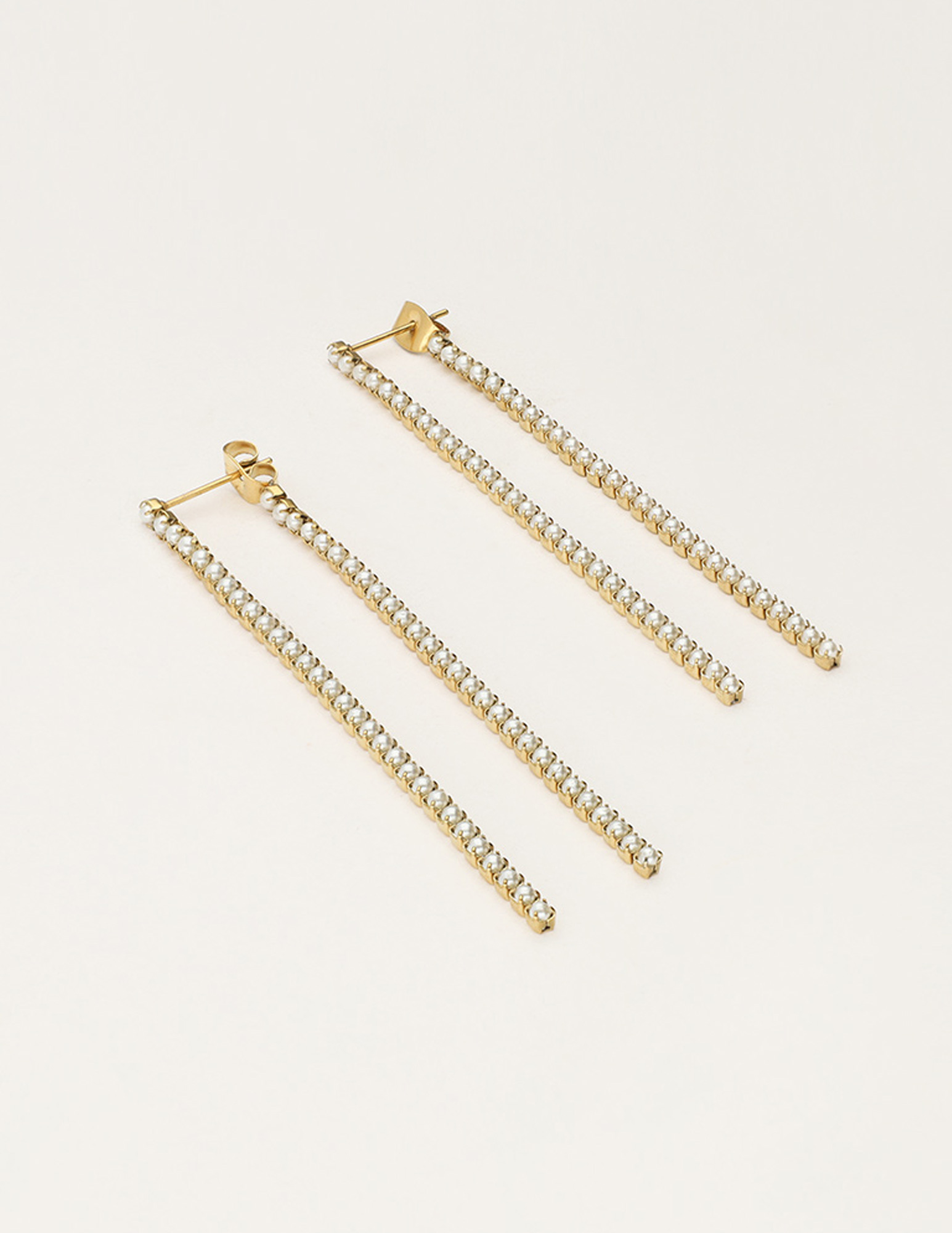 My Jewellery Oorhangers met parels MJ11644 Goud