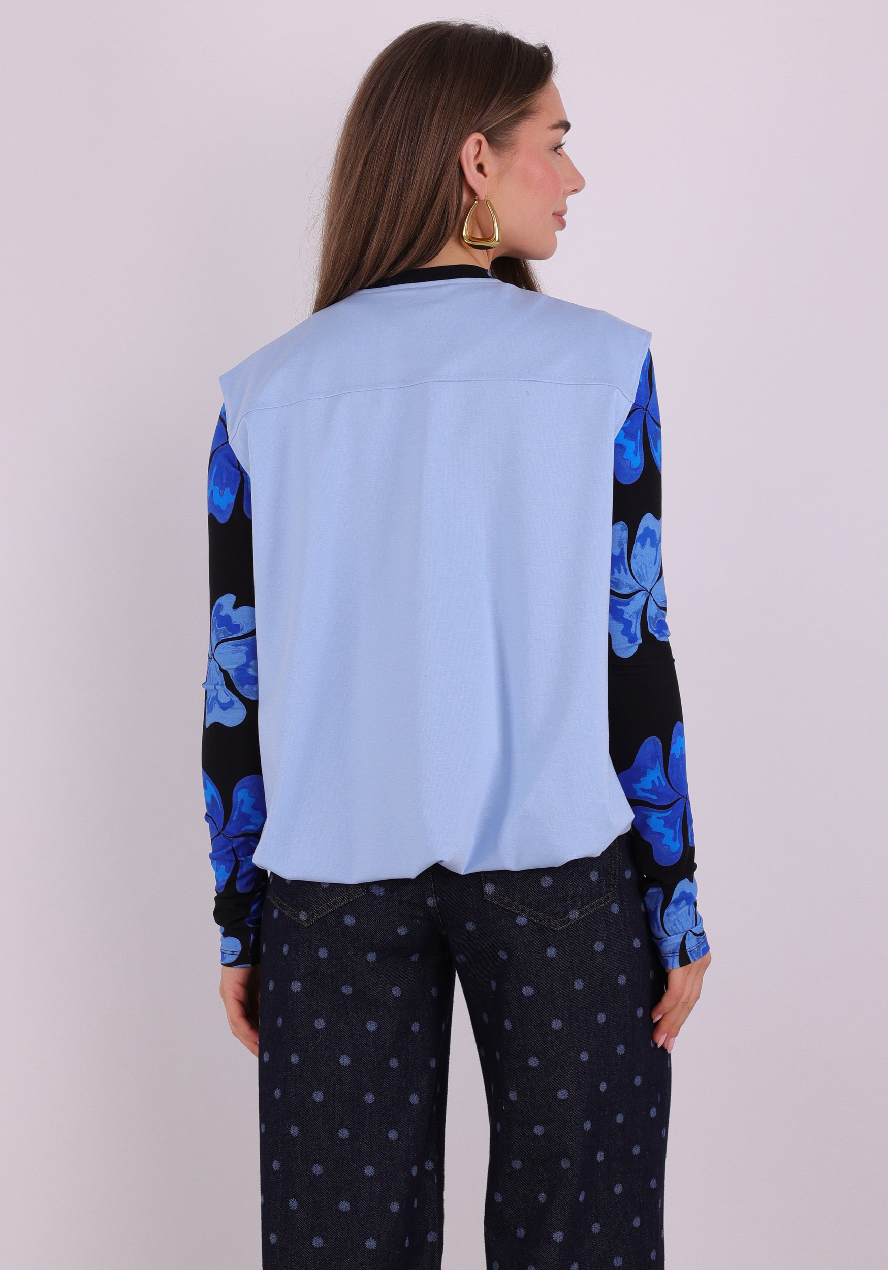 Ichi Gilet kate 20123636 Licht Blauw