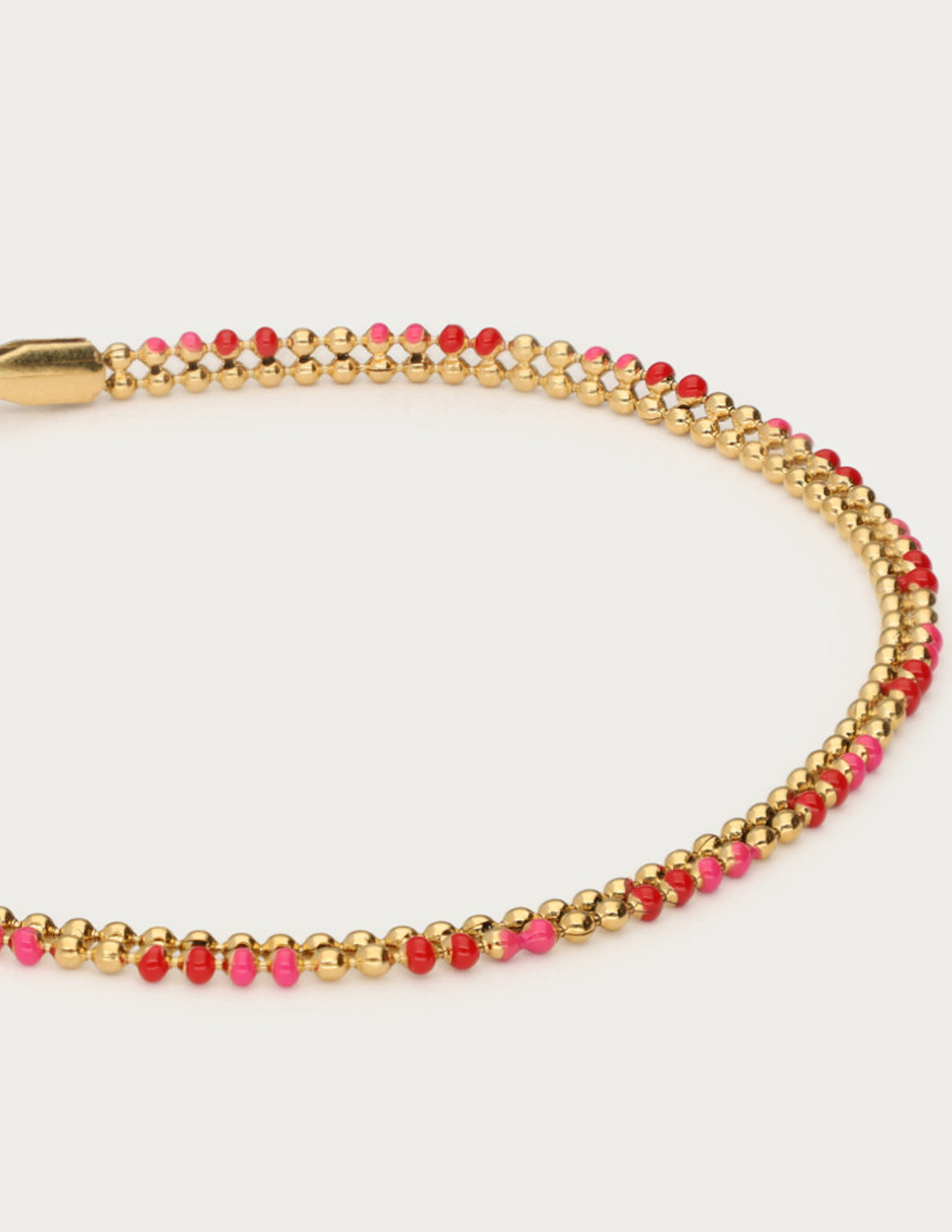 My Jewellery Mystic armband met rode bollen MJ14217 Goud