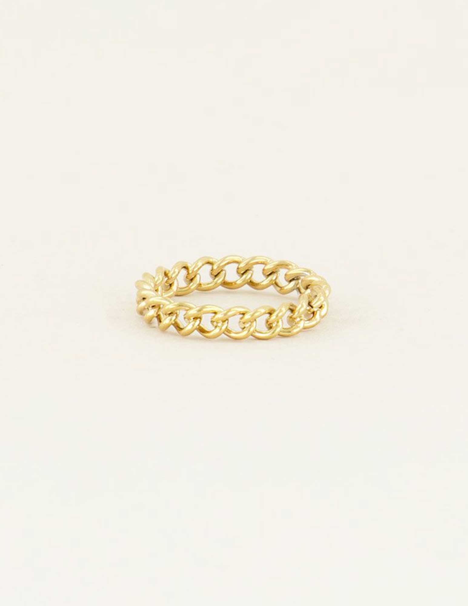 My Jewellery Ring kleine schakels MJ00831 Goud