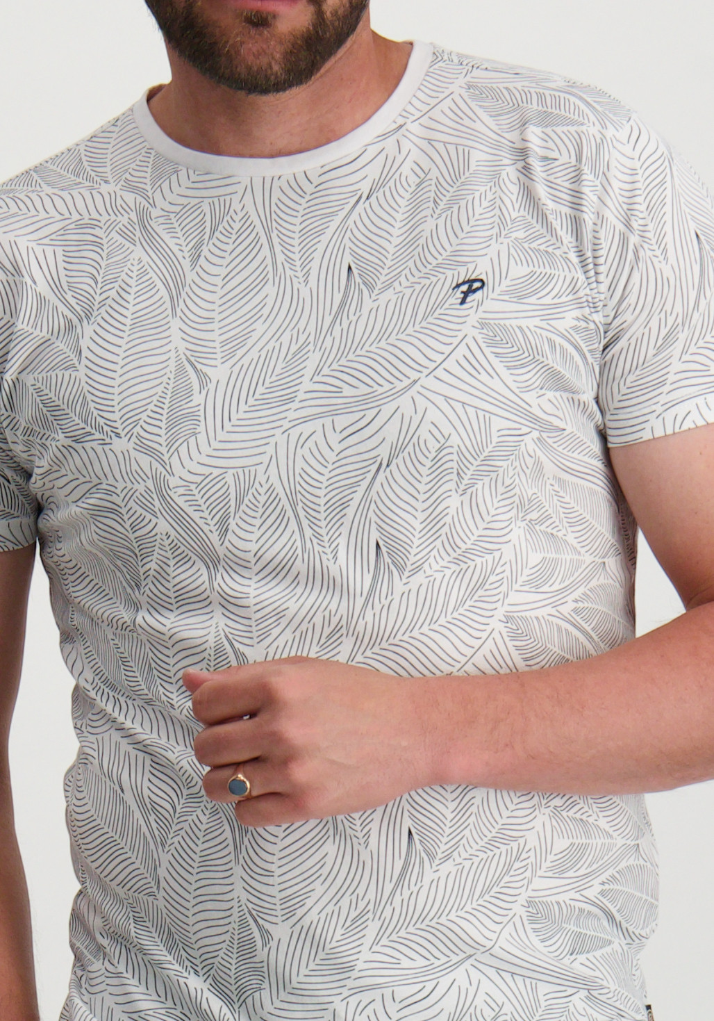 Petrol T-shirt M-1050-TSR116 Wit