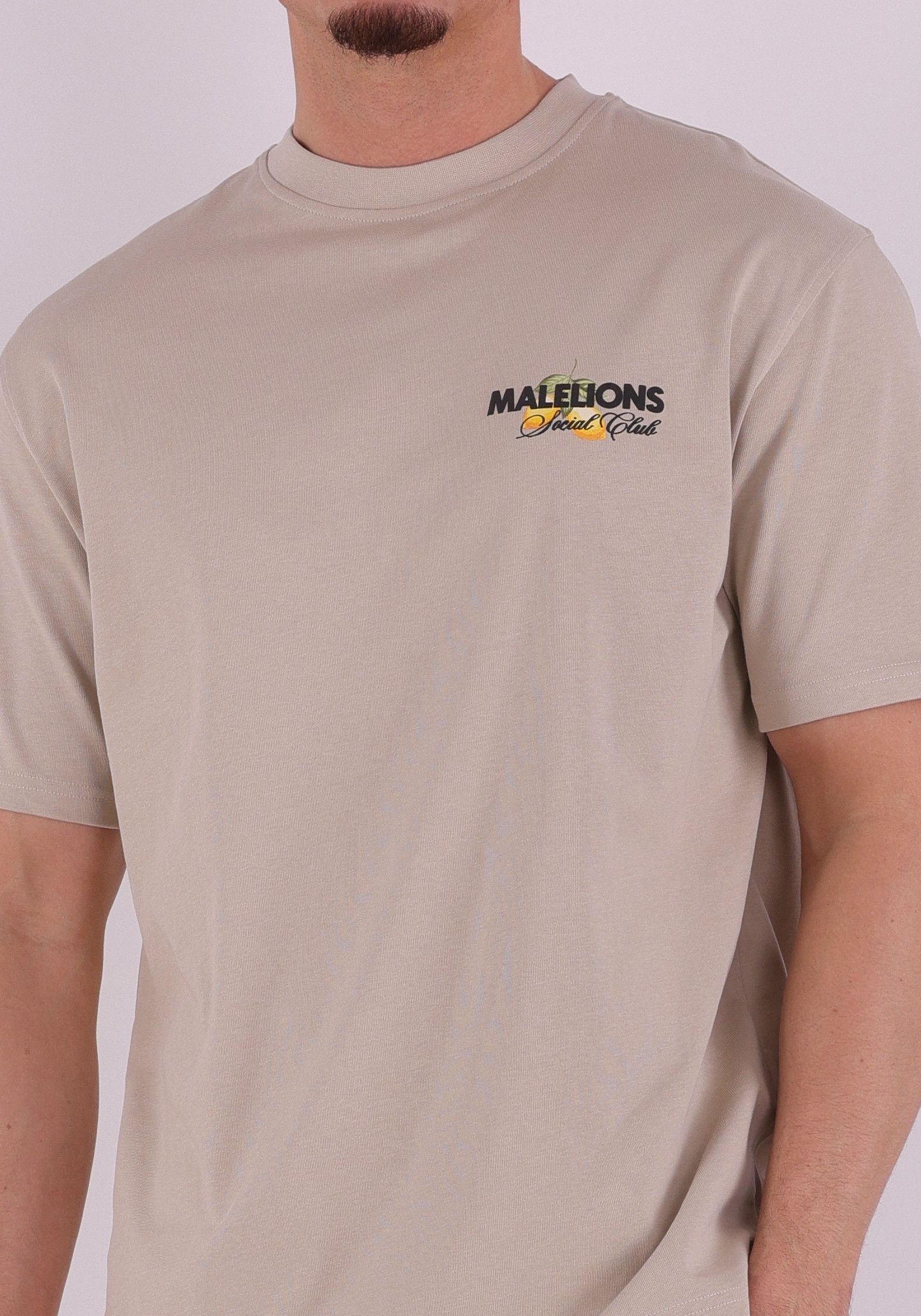 Malelions T-shirt Limone di capri MMC30026031 Taupe