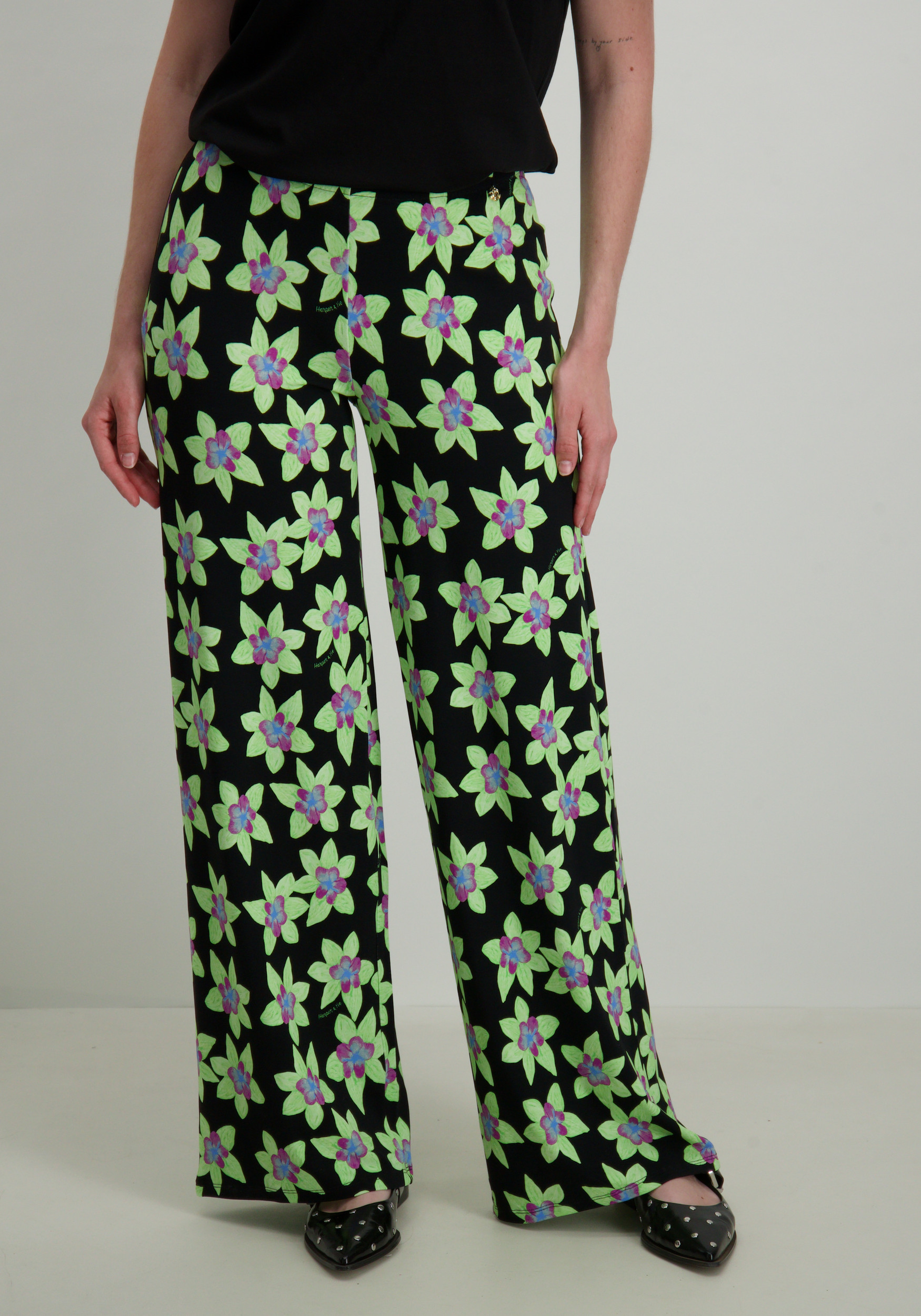 Harper & Yve Broek Jane SS25T104 Groen