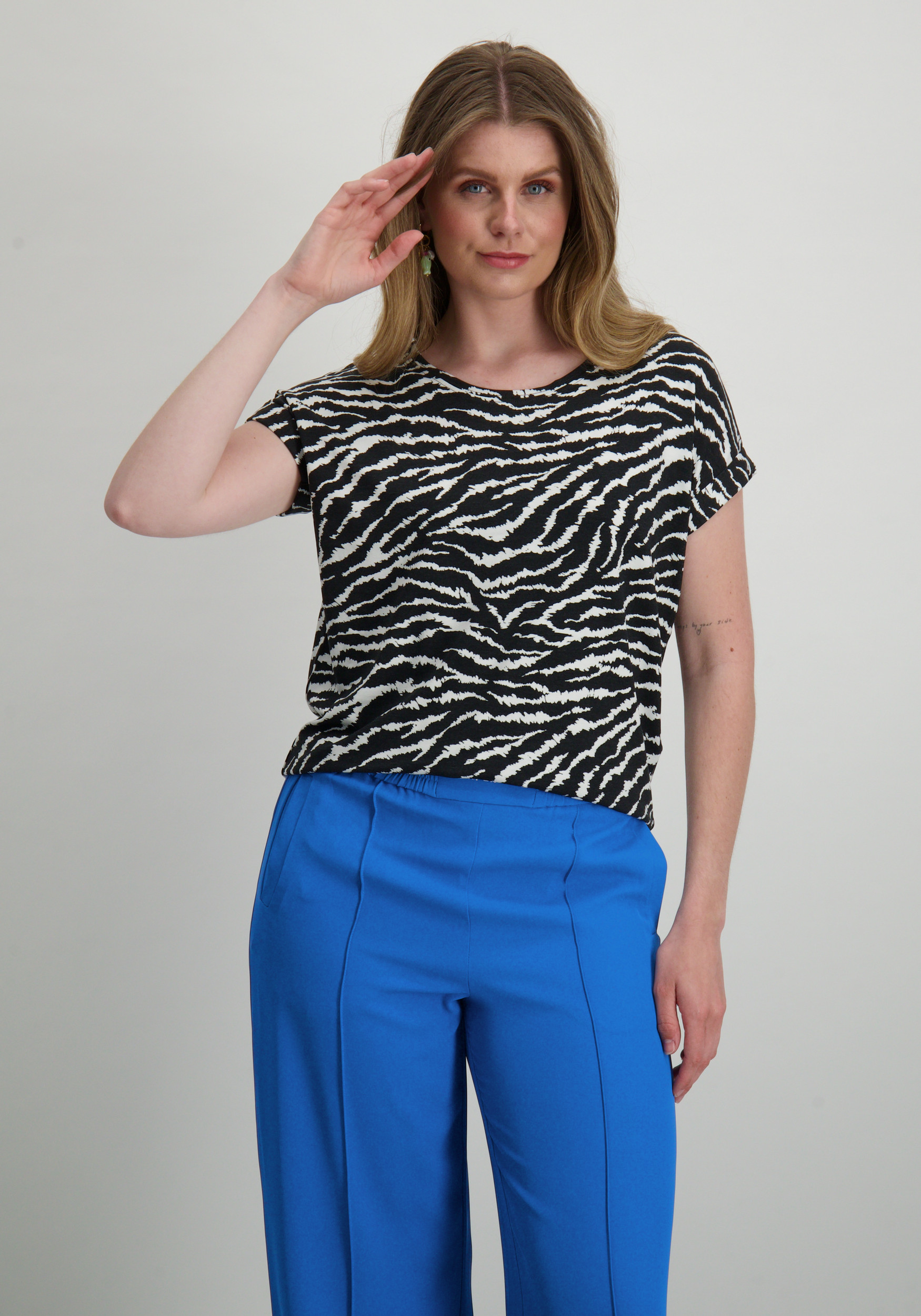 Only T-shirt Moster 15182852 Zwart/Wit