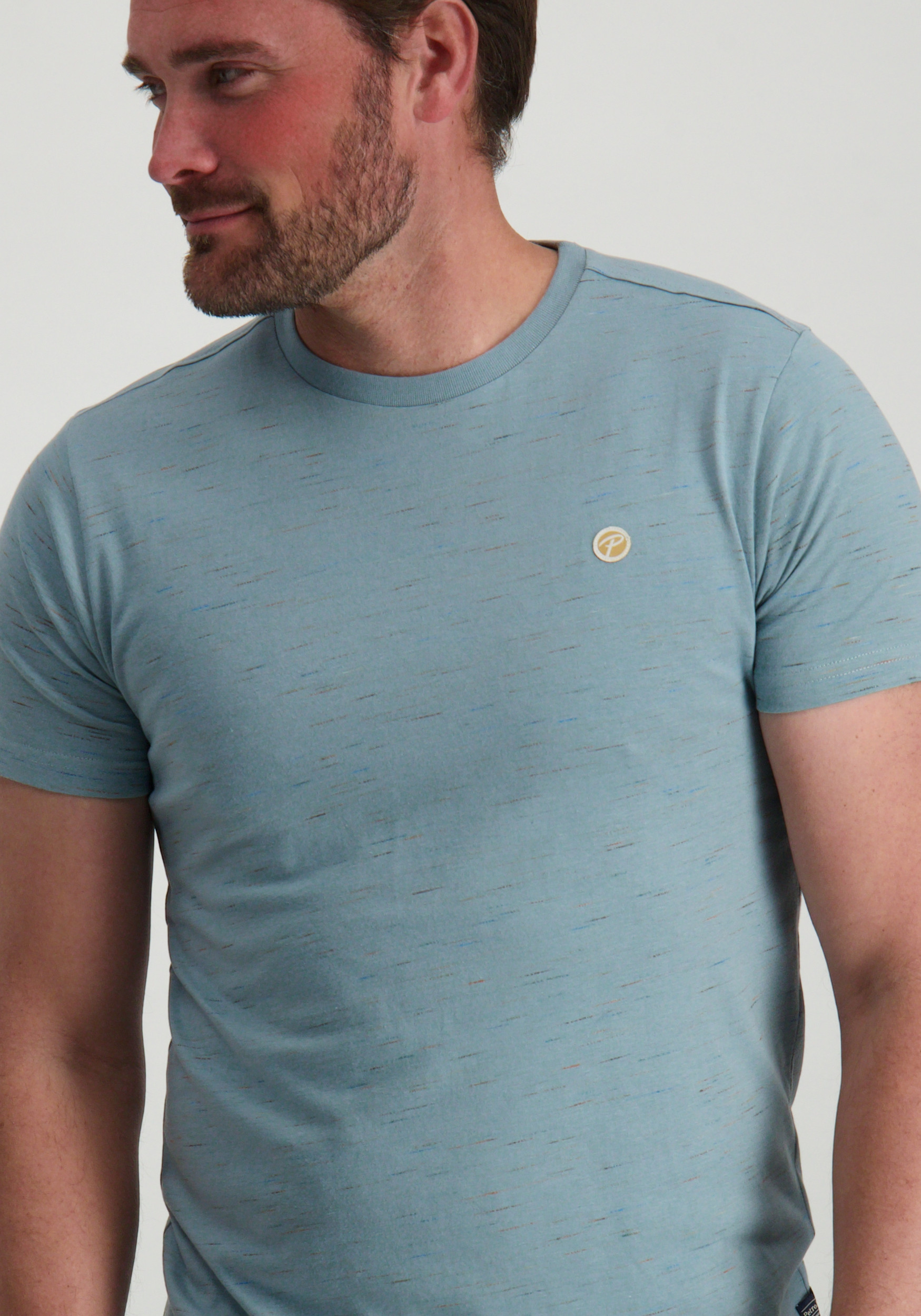 Petrol T-shirt M-1050-TSR641 Blauw
