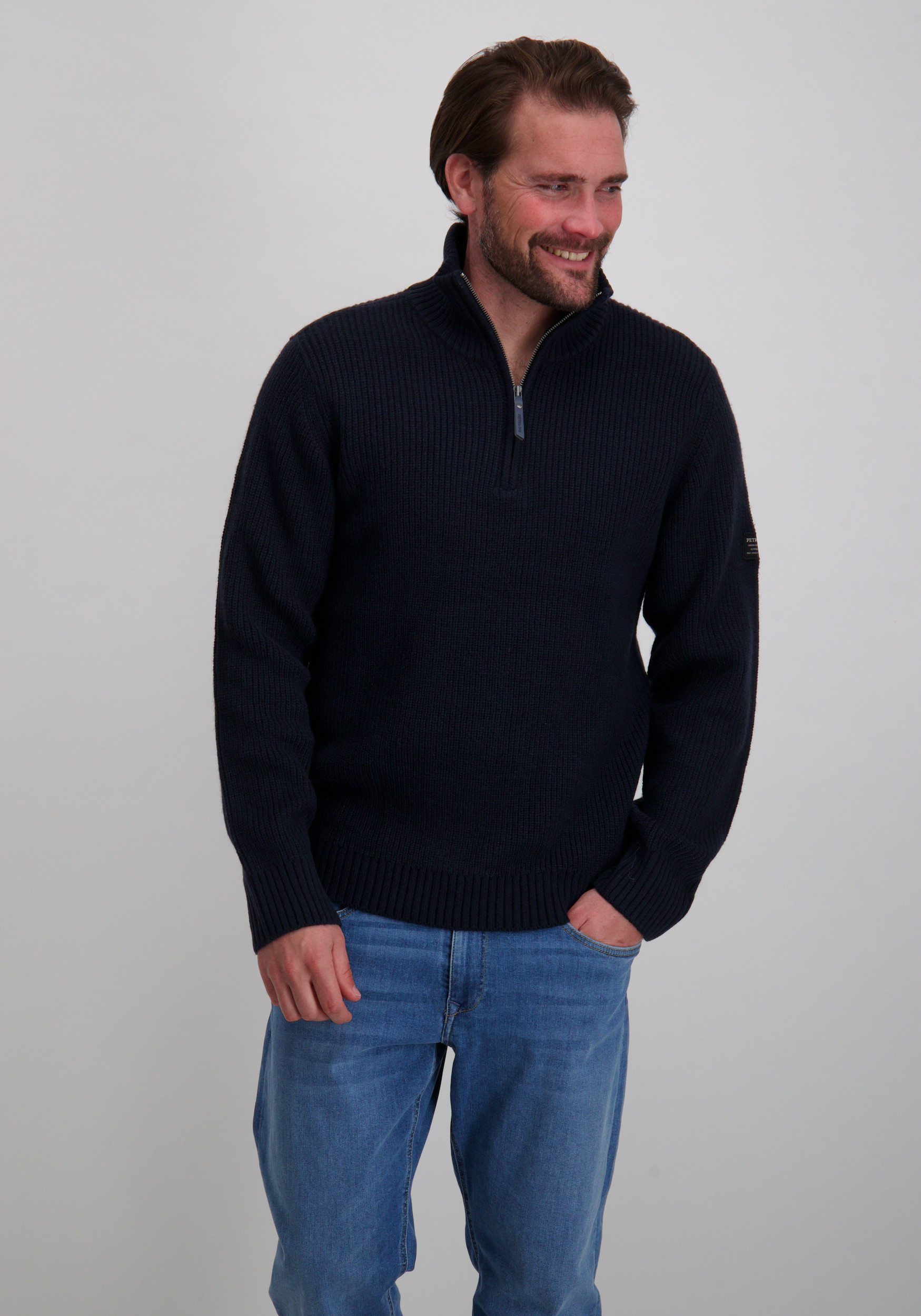 Petrol Trui M-3050-KWC151 Donker blauw