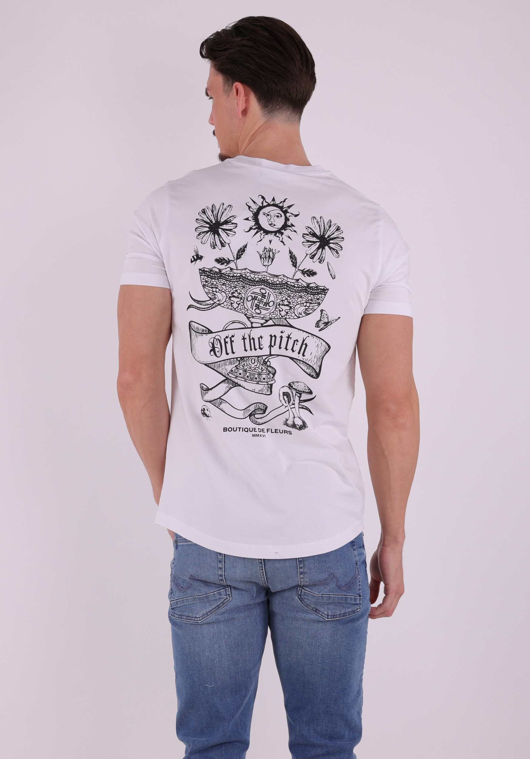 Off The Pitch T-Shirt Botanic OTP261026 Wit