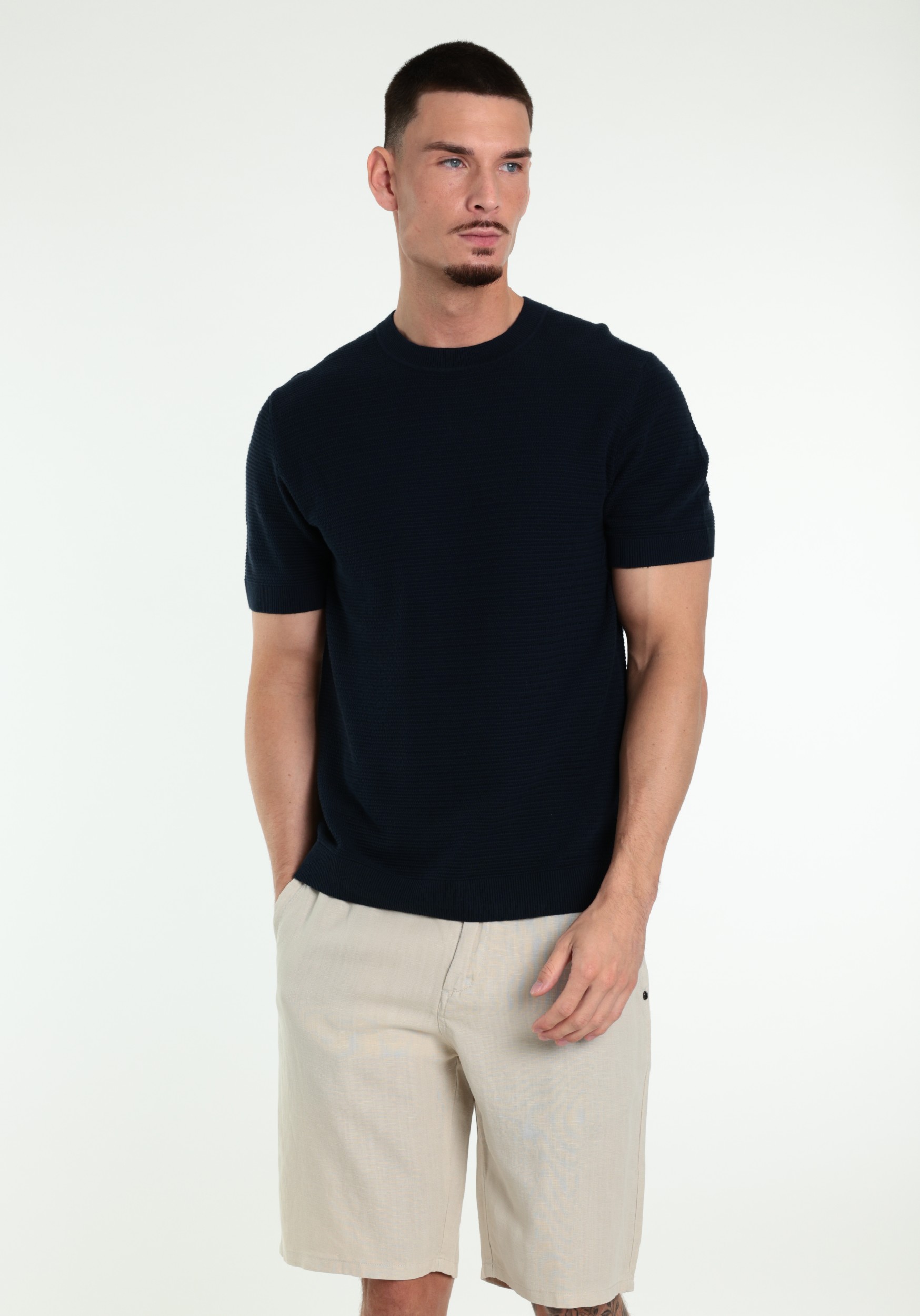 JACK & JONES Trui Riley 12292035 Donker blauw