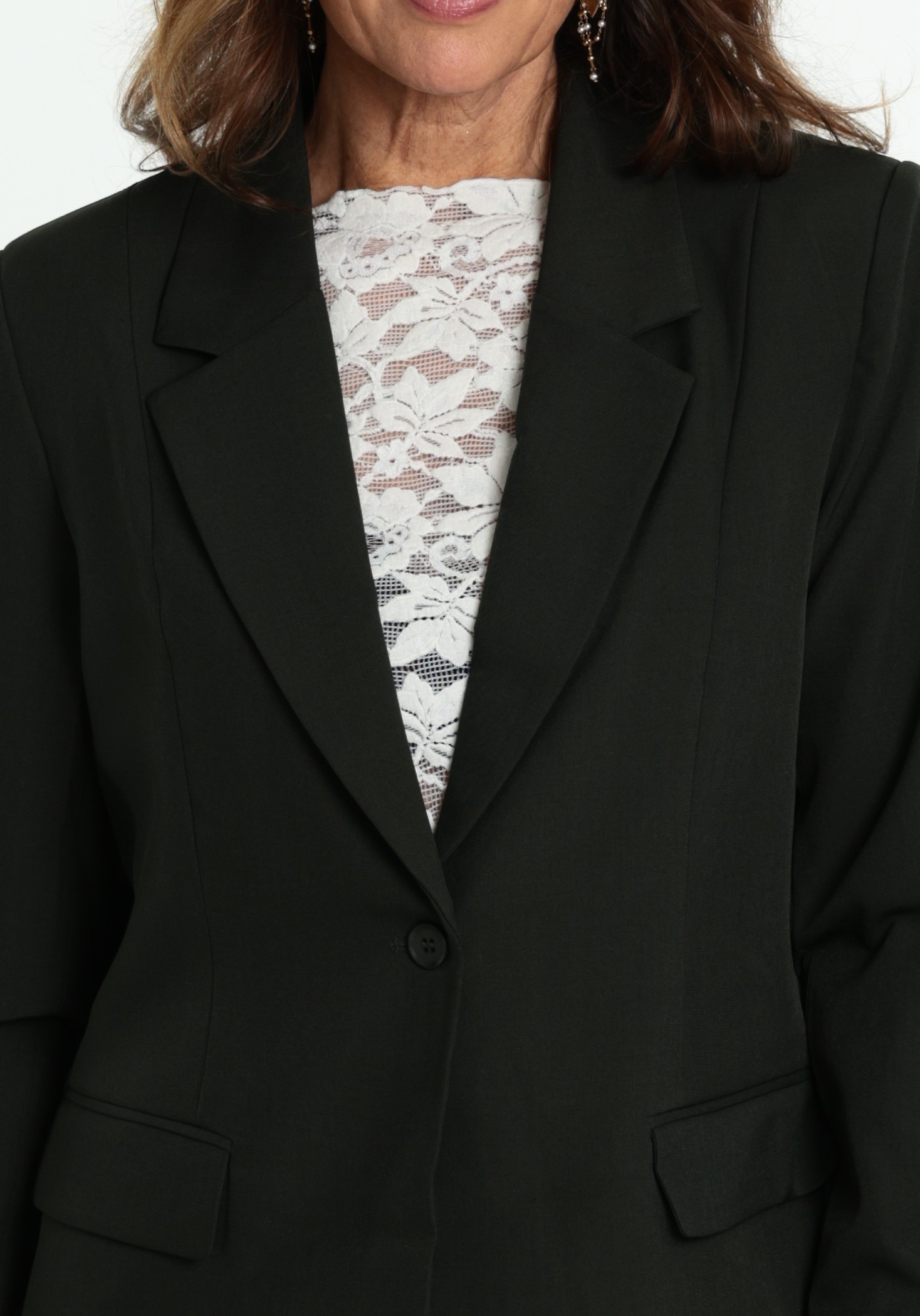 Ichi Blazer Fava 20125676 Donker groen