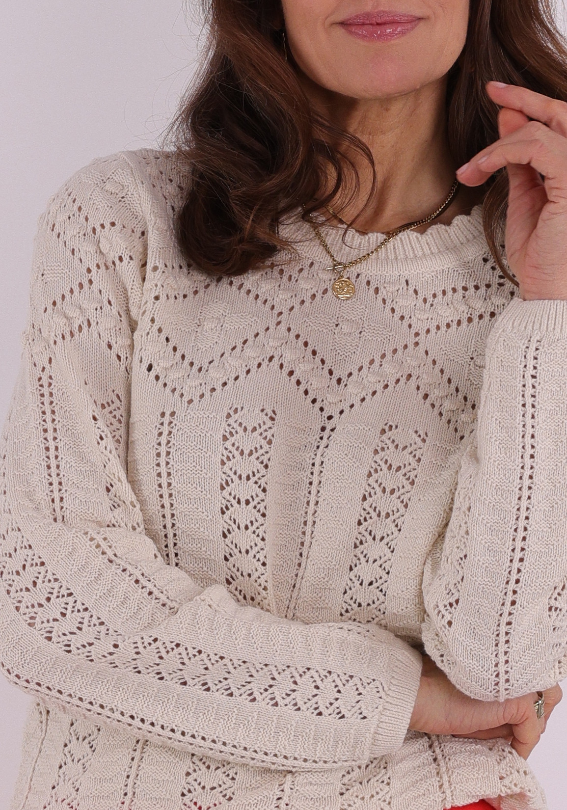 Vila Trui Ninia 14113302 Ecru