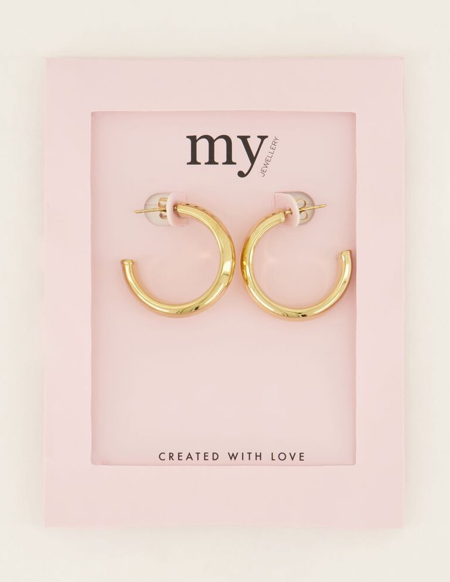 My Jewellery Kleine oorringen rond open MJ07334 Goud