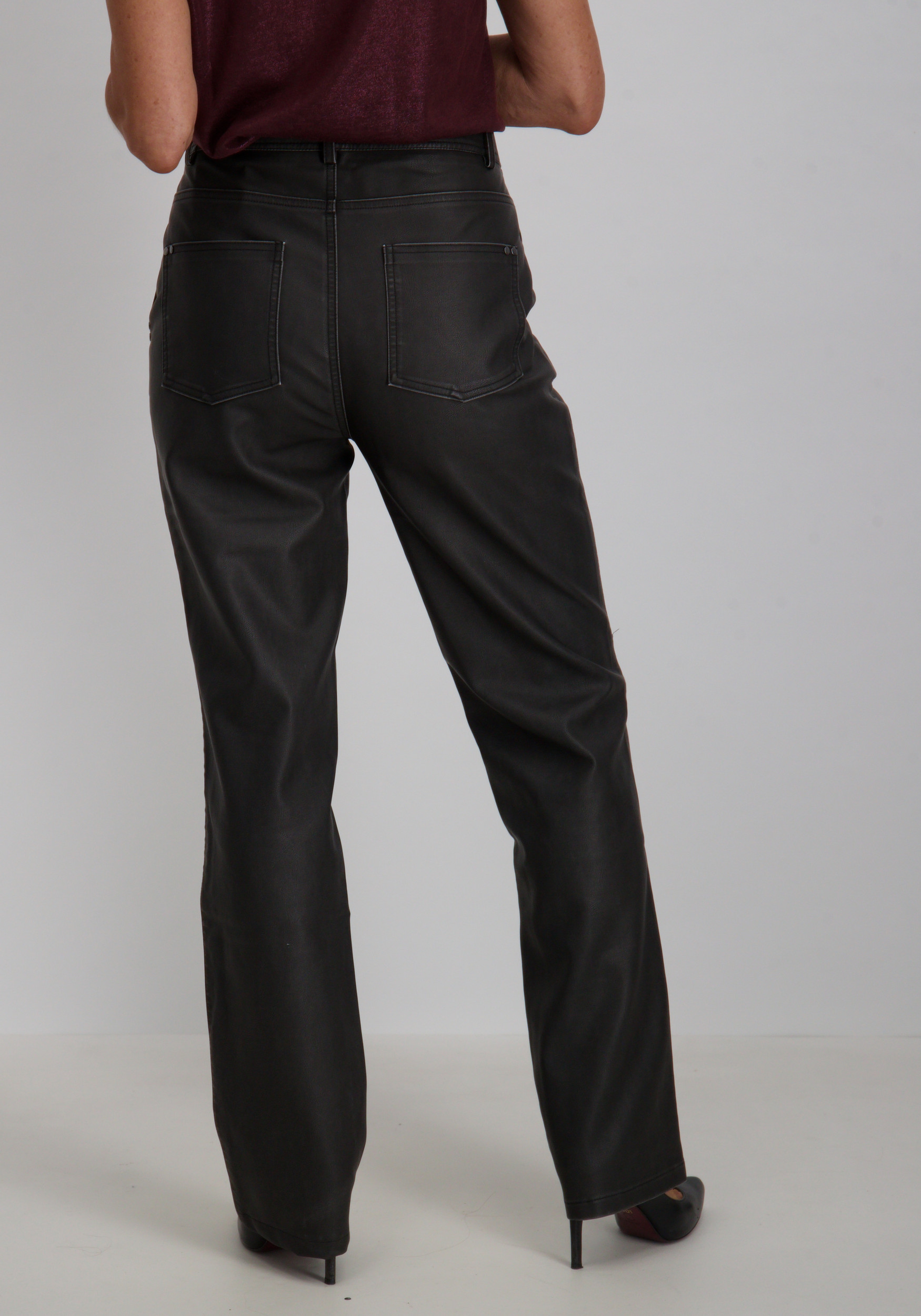 Aaiko BV Broek Jason Jason washed PU 756 Zwart