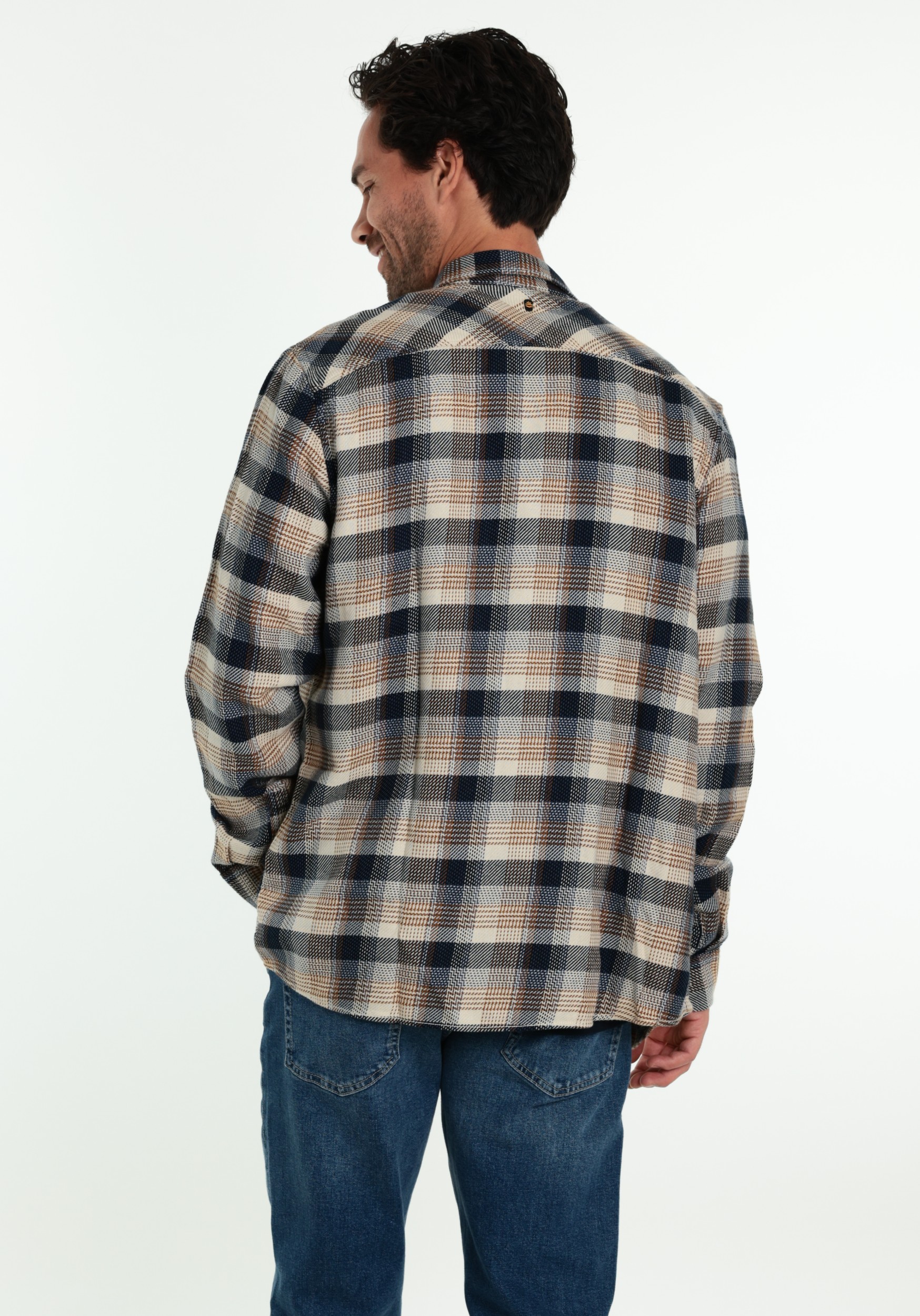 PME Legend Overhemd Geruit PSI2608216 Bruin