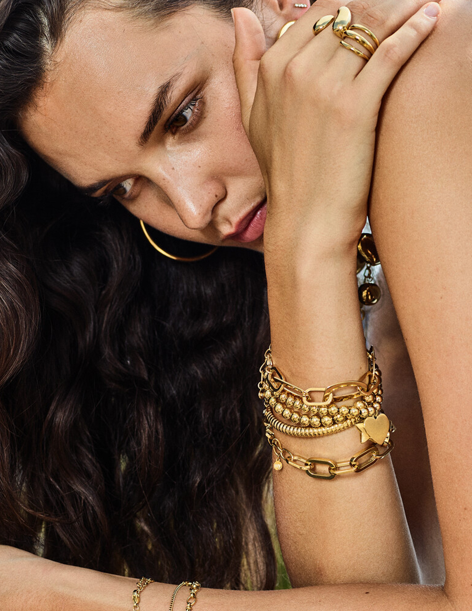 My Jewellery Bold statement schakelarmband MJ14125 Goud