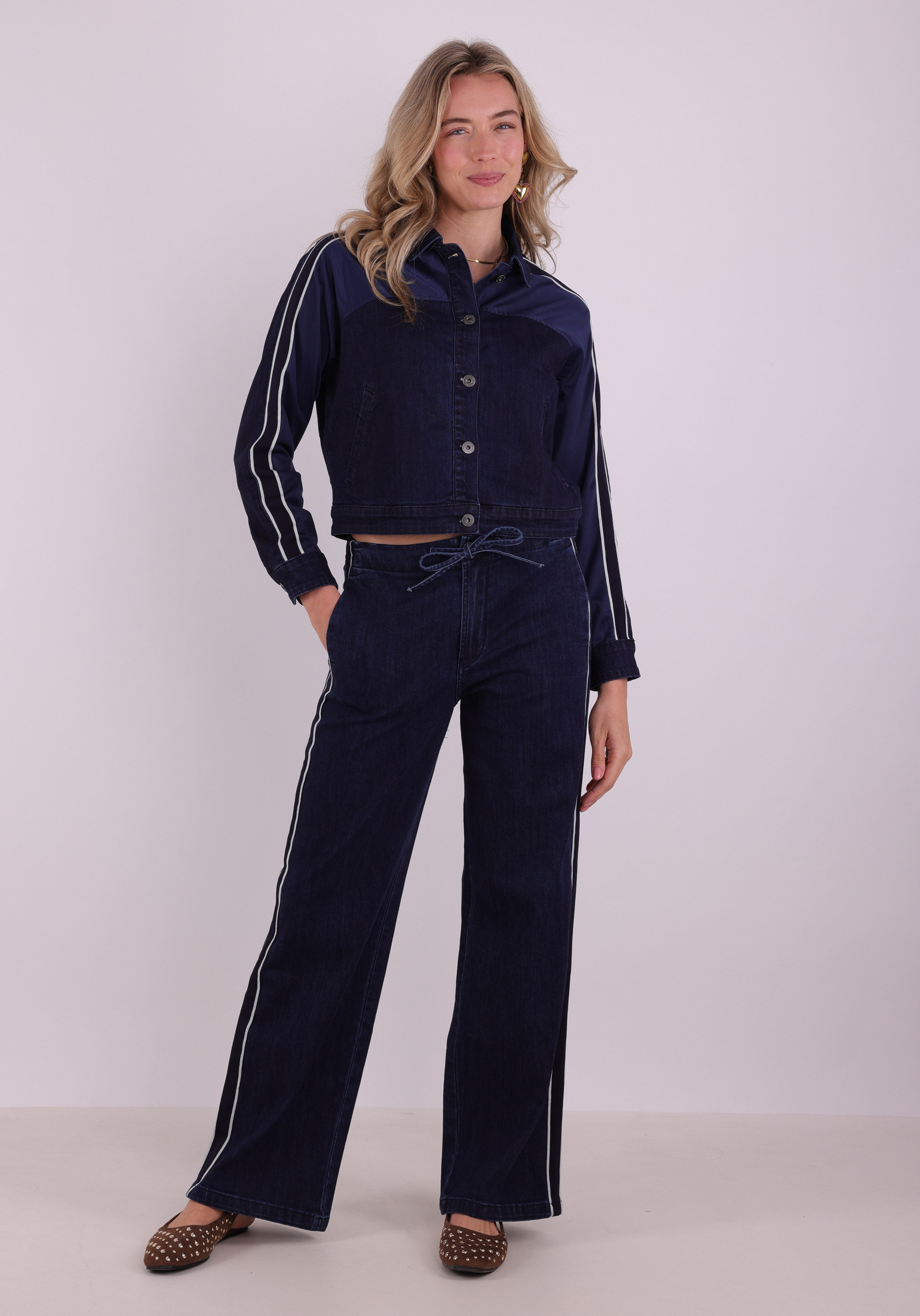 Geisha Jacket Denim 65001-10 Blauw design