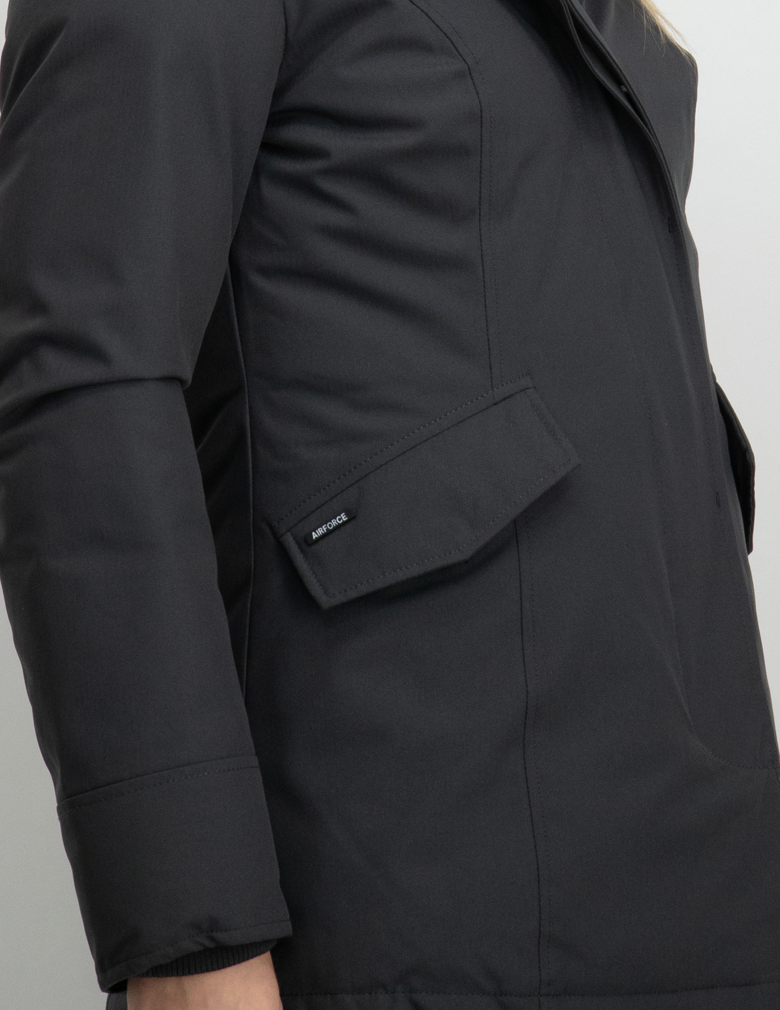AIRFORCE Winterjas 2 pocket parka HRW0434 Antraciet