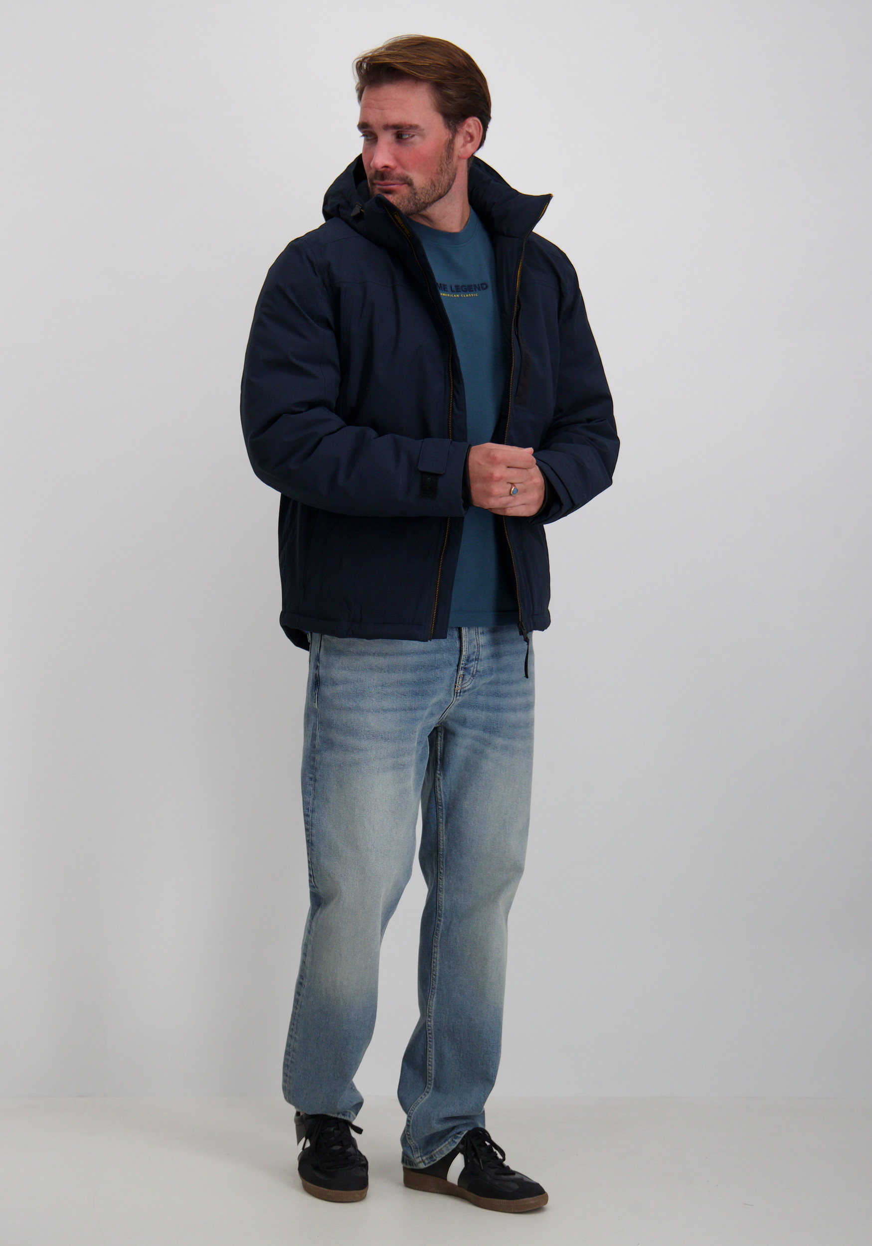 PME Legend Winterjas Crewcat PJA2508111 Donker blauw