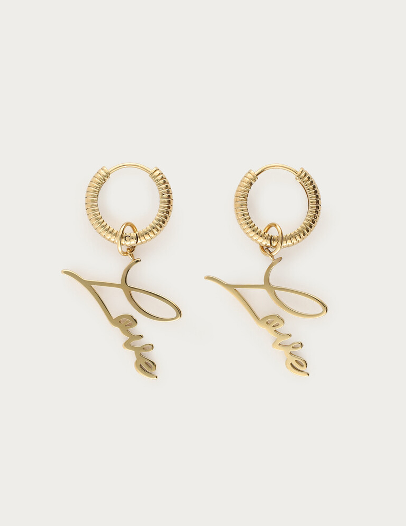 My Jewellery Bold oorringen love MJ14317 Goud