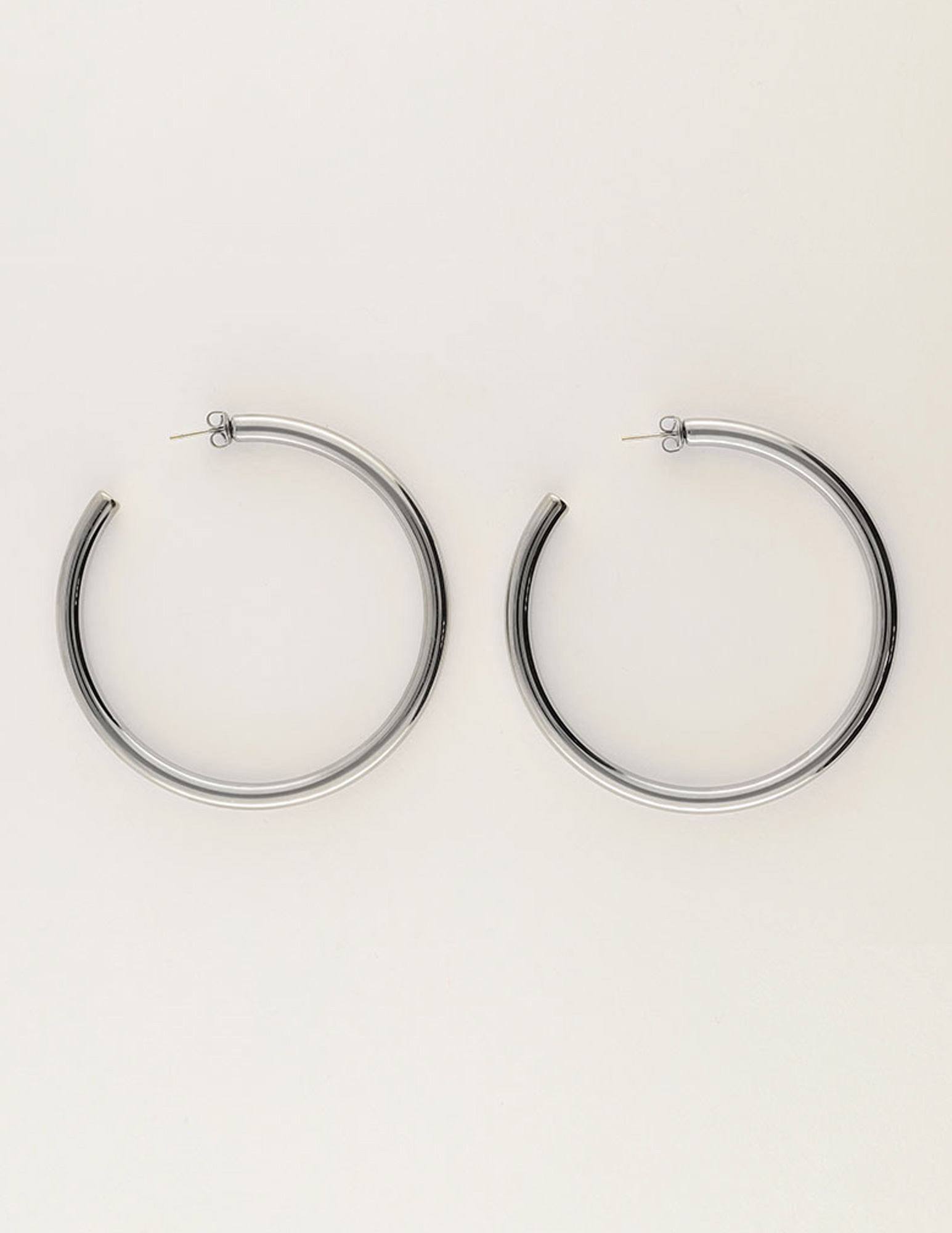My Jewellery Bold statement oorringen basic medium MJ12806 Zilver