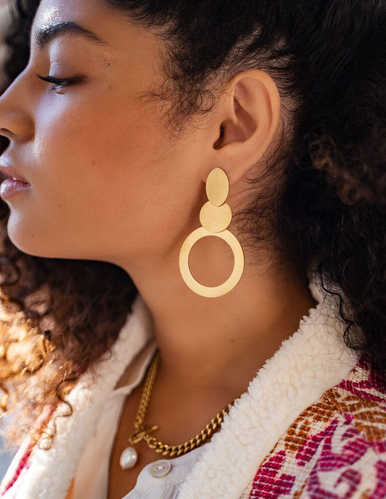 My Jewellery Statement oorbellen rond MJ08196 Zilver