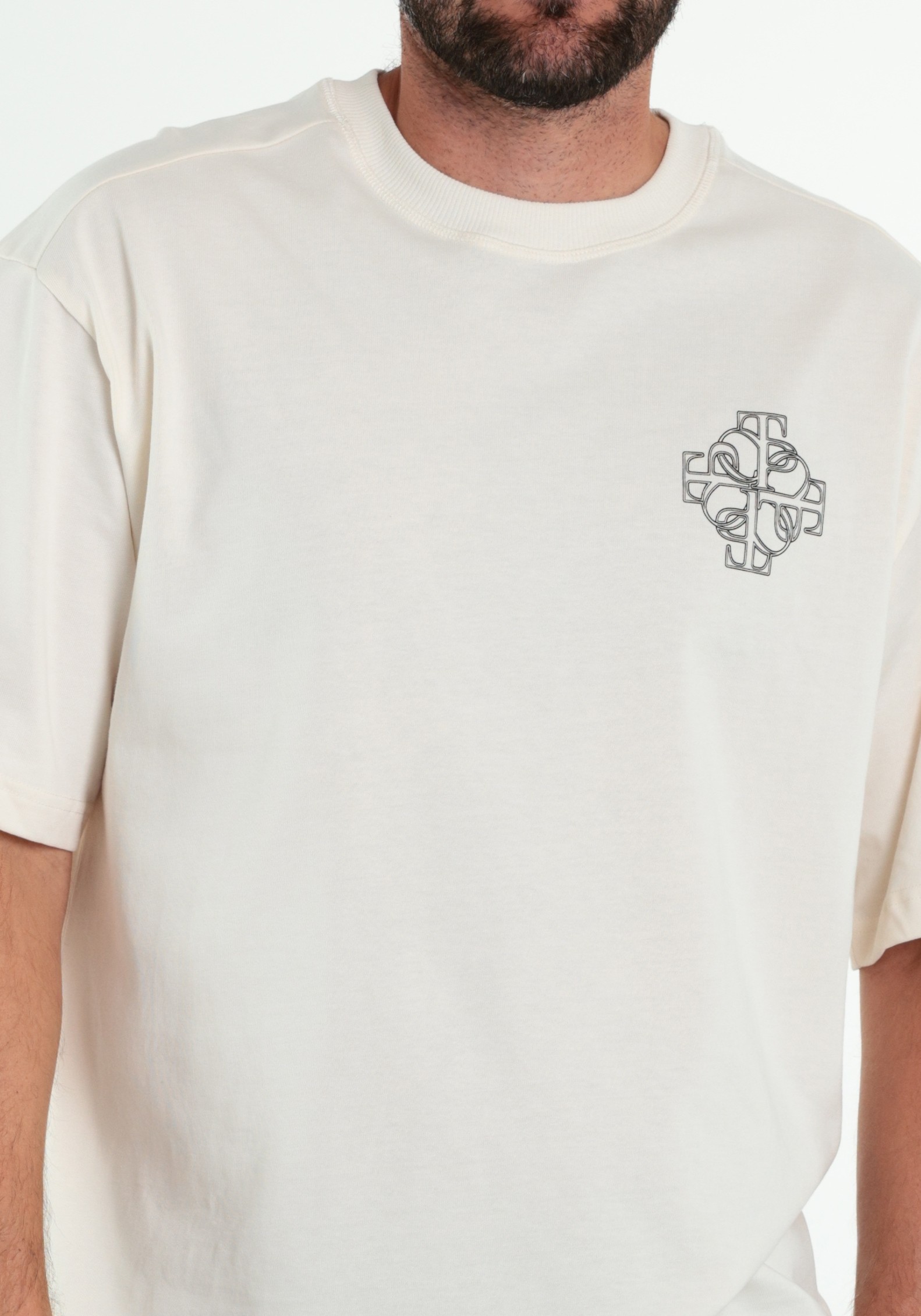 Off The Pitch T-shirt Locket box OTP263016 Wolwit-ecru