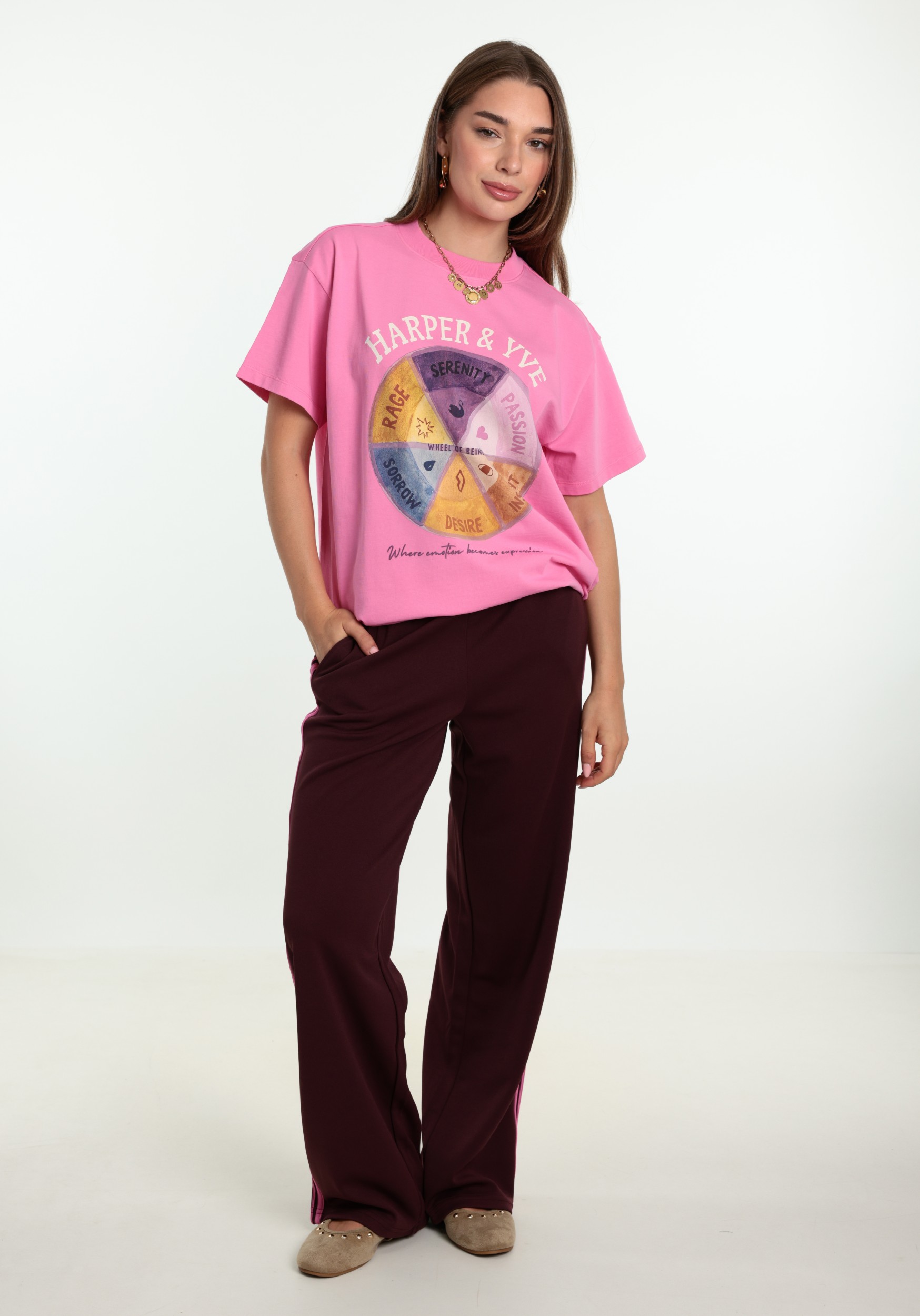 ONLY Broek Cayla 15377159 Donker Paars