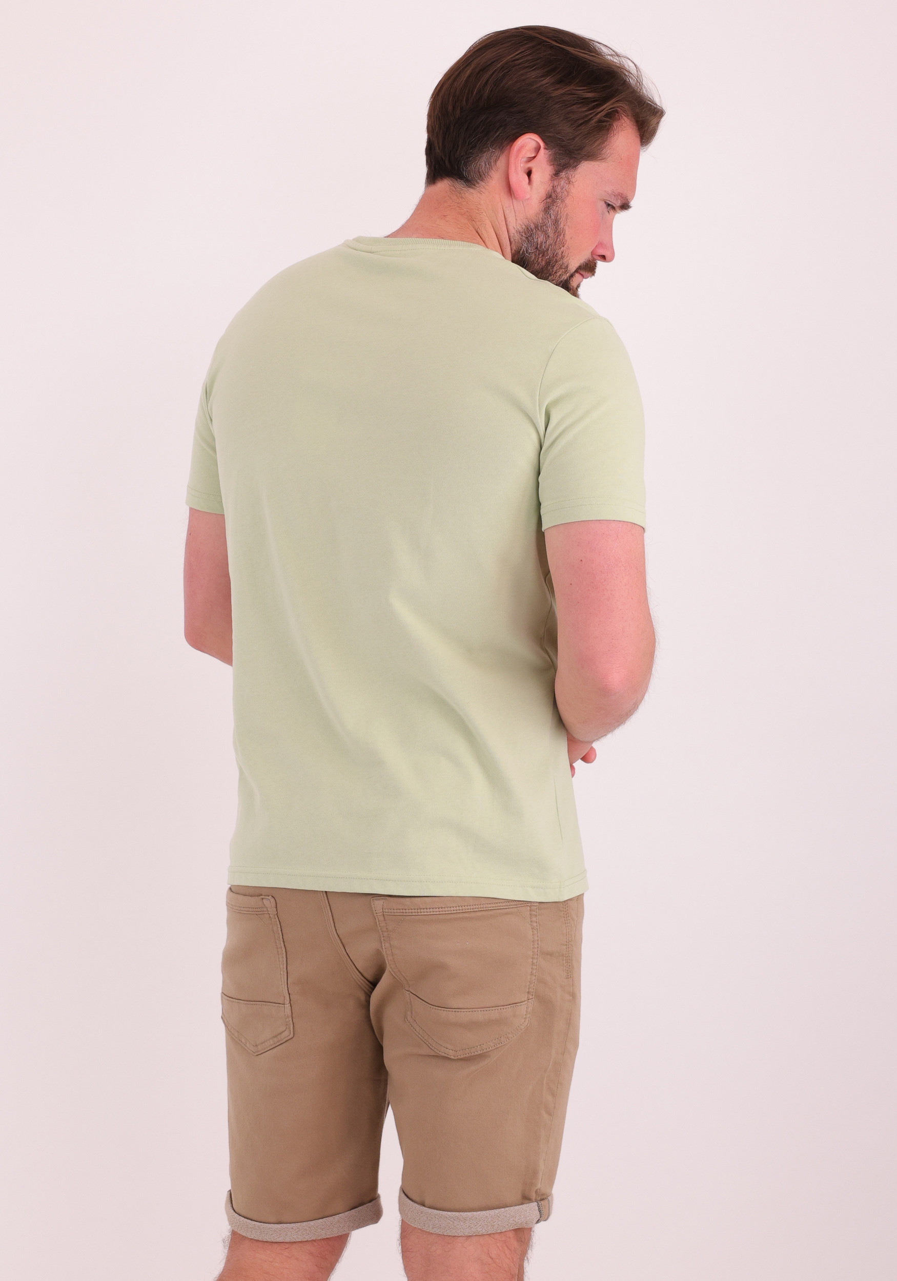 No Excess T-shirt Peached 31360275SN Midden groen
