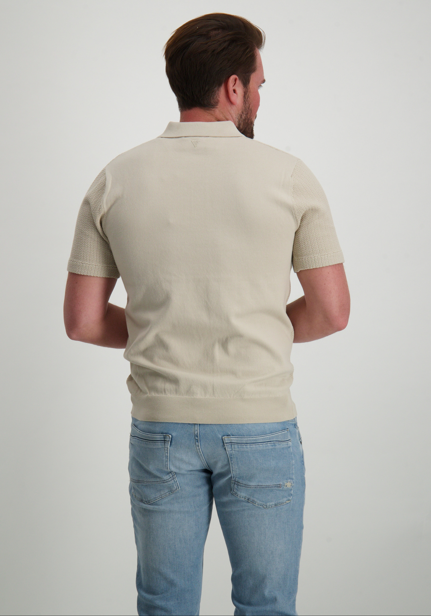 Pure White Polo 25010815 Zand