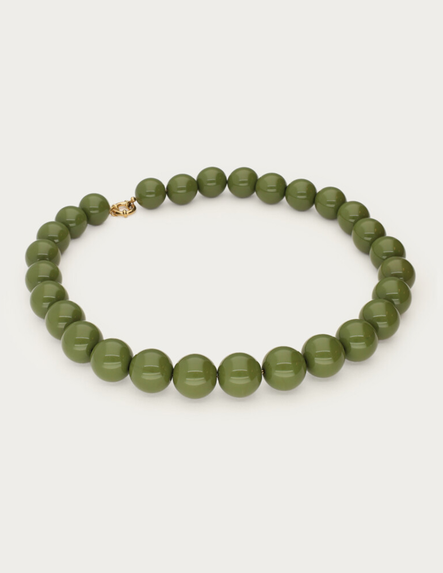 My Jewellery Kralen ketting MJ14424 Olijf Groen