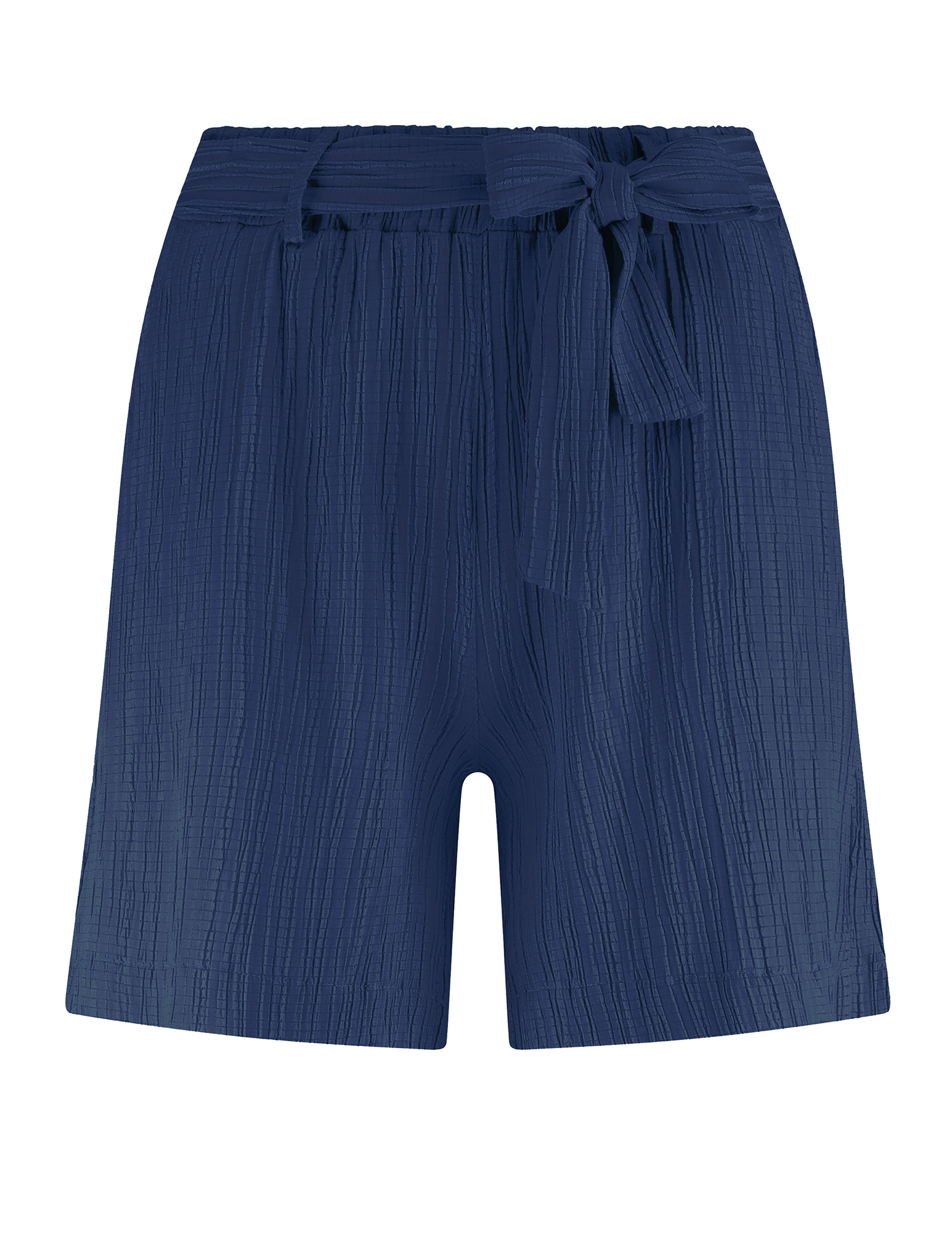 Tramontana Korte broek Crinkled S01-16-102 Donker blauw