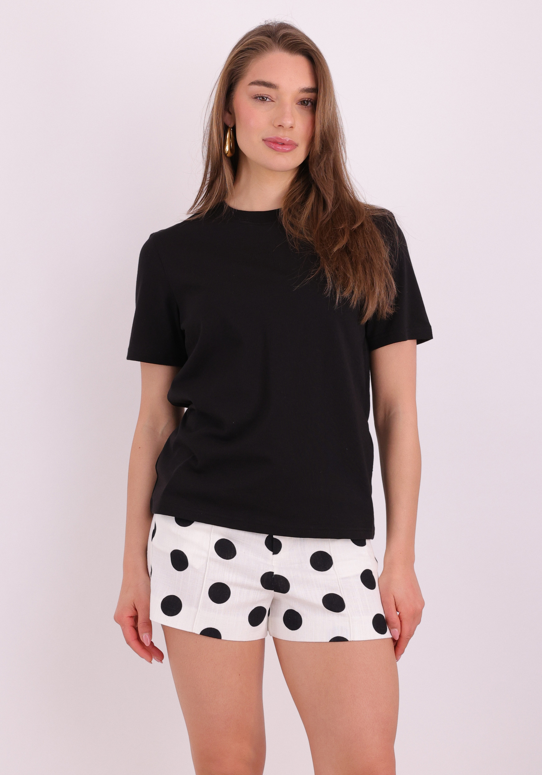ONLY T-shirt Monja 15320892 Zwart