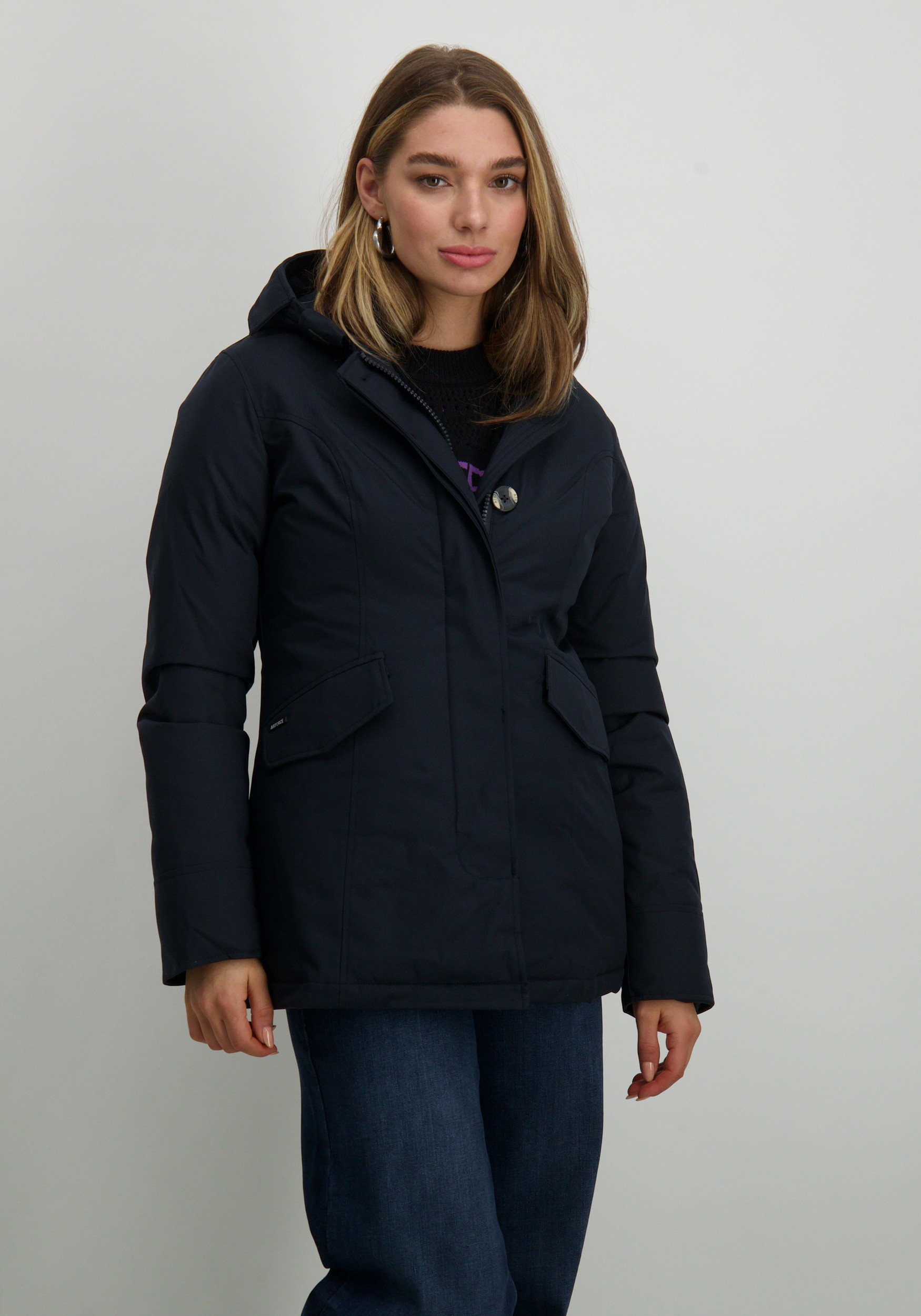 AIRFORCE Winterjas 2 pocket parka HRW0434 Donker blauw