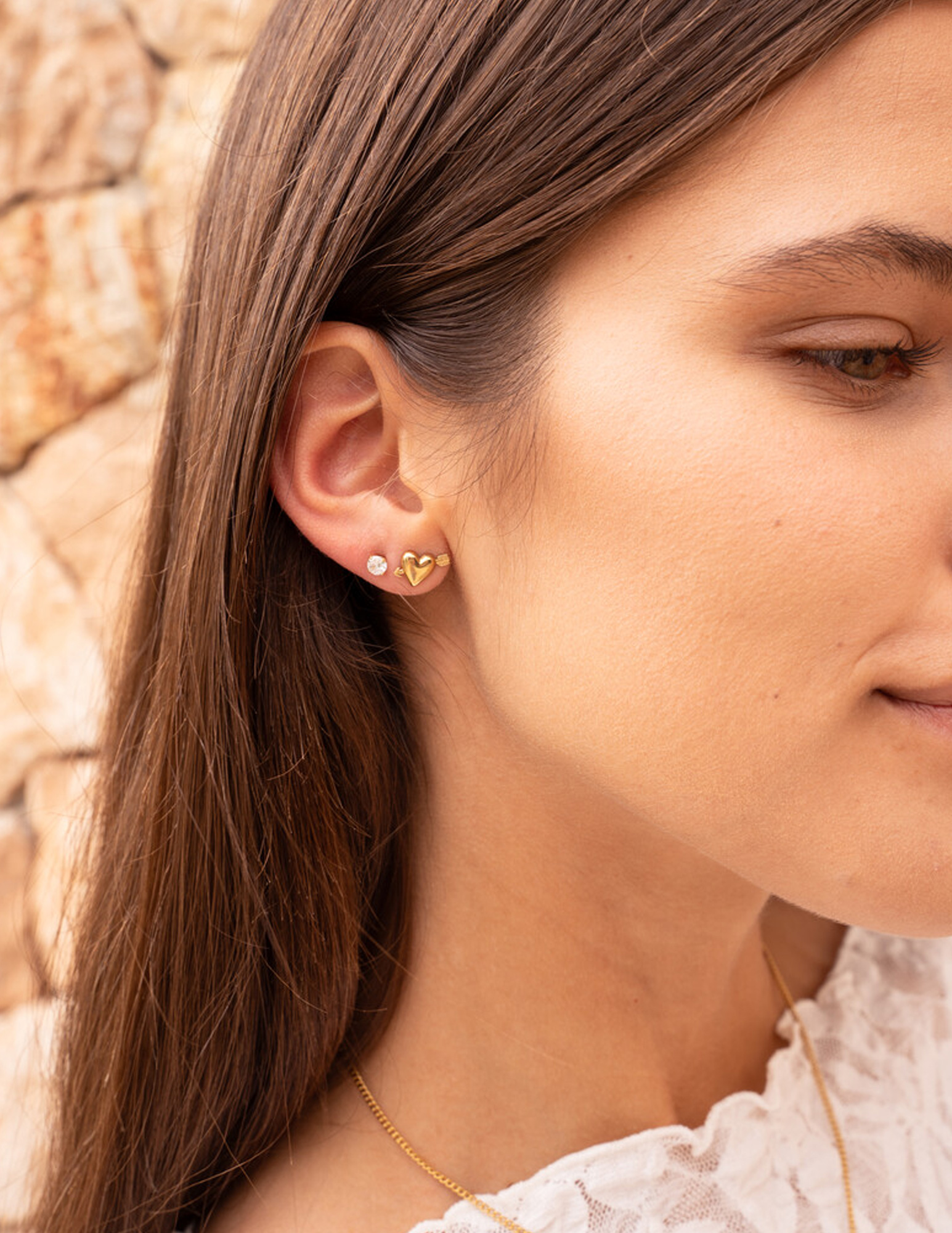 My Jewellery Studs cupido hartje MJ12087 Zilver