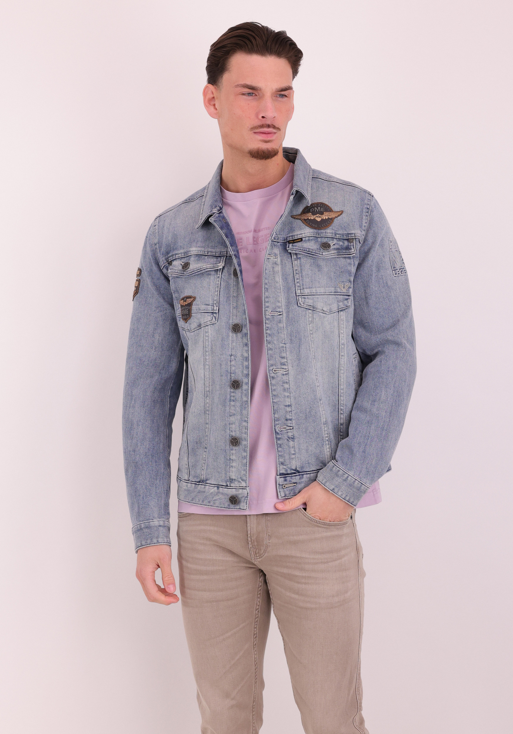 PME Legend Denim jacket Summer PDJ2602704 Blauw