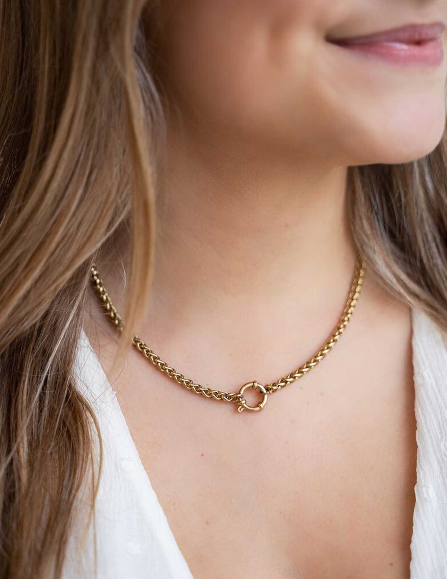 My Jewellery Ketting gedraaide schakels MJ08319 Zilver