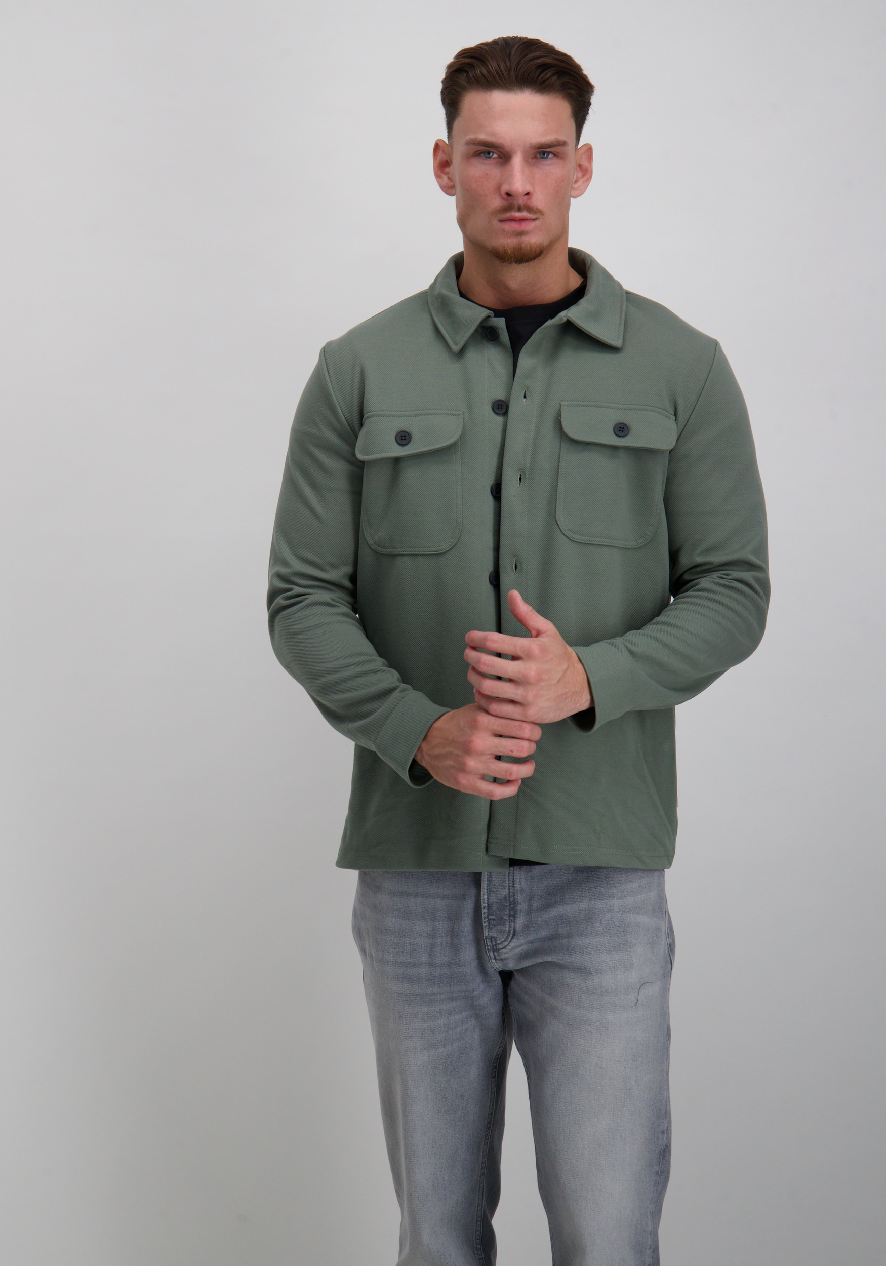 ONLY & SONS Overshirt Newkodyl 22021279 Midden groen