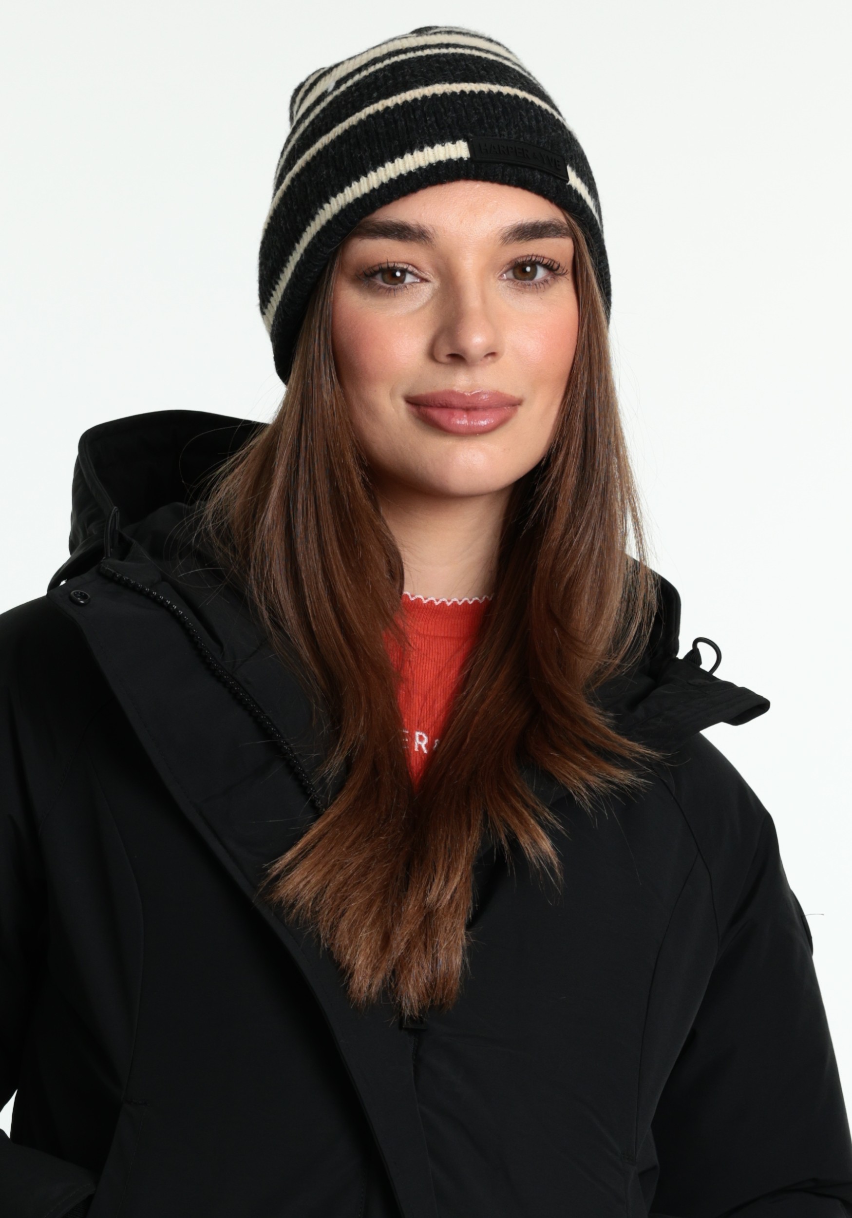 Harper & Yve Beanie harper AW6NACC03 Donker Grijs