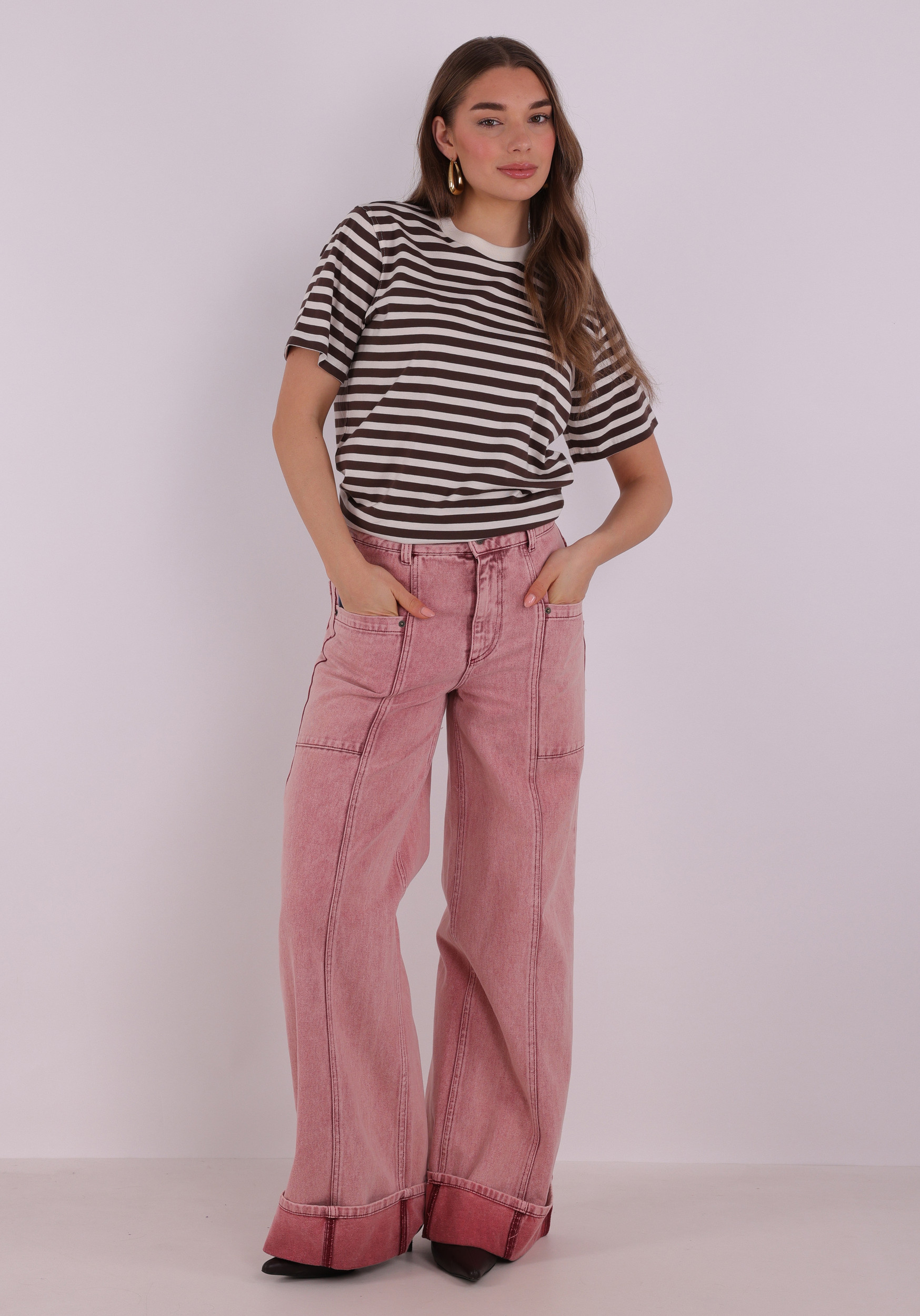 Only T-shirt Livina 15272227 Bruin