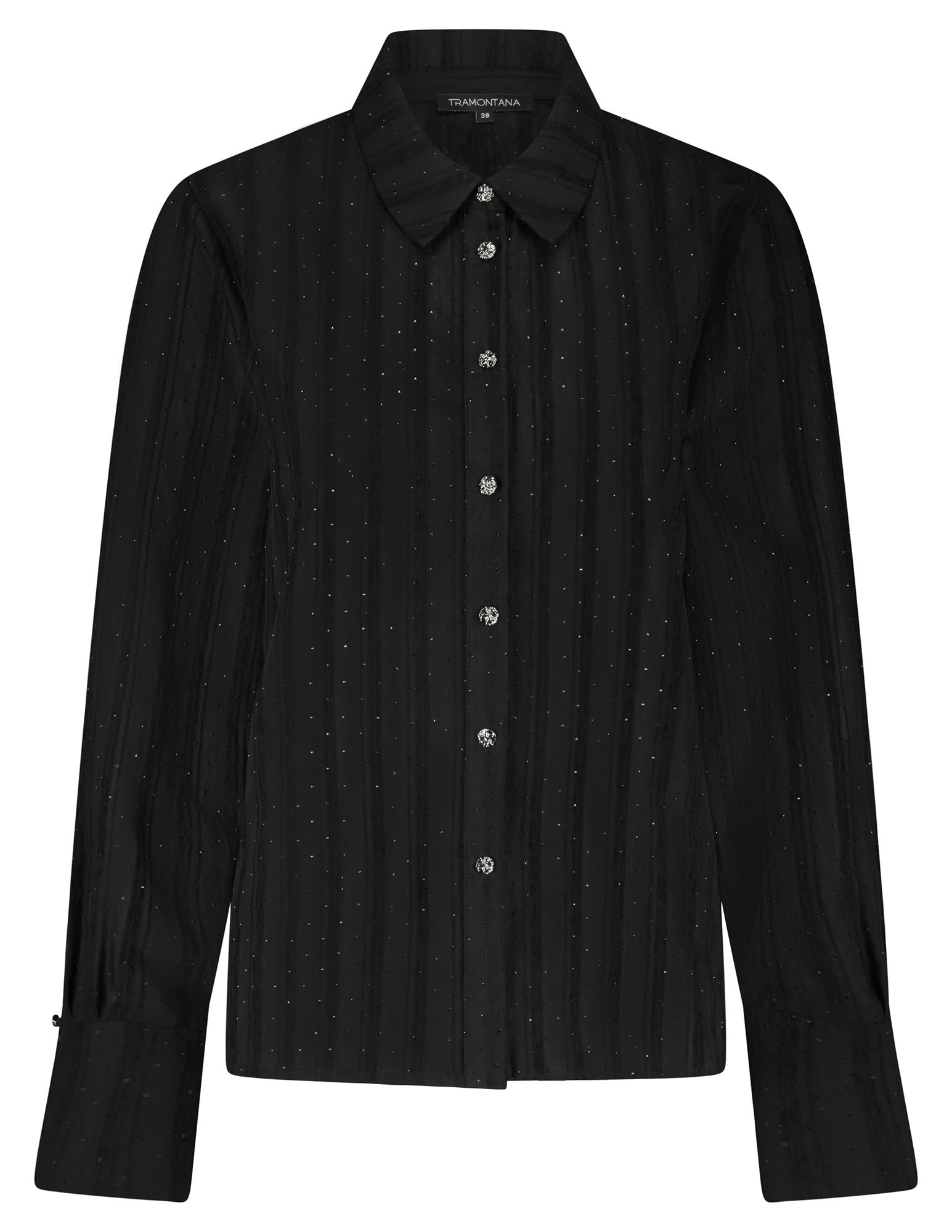 Tramontana Blouse Rhinestones O04-18-301 Zwart