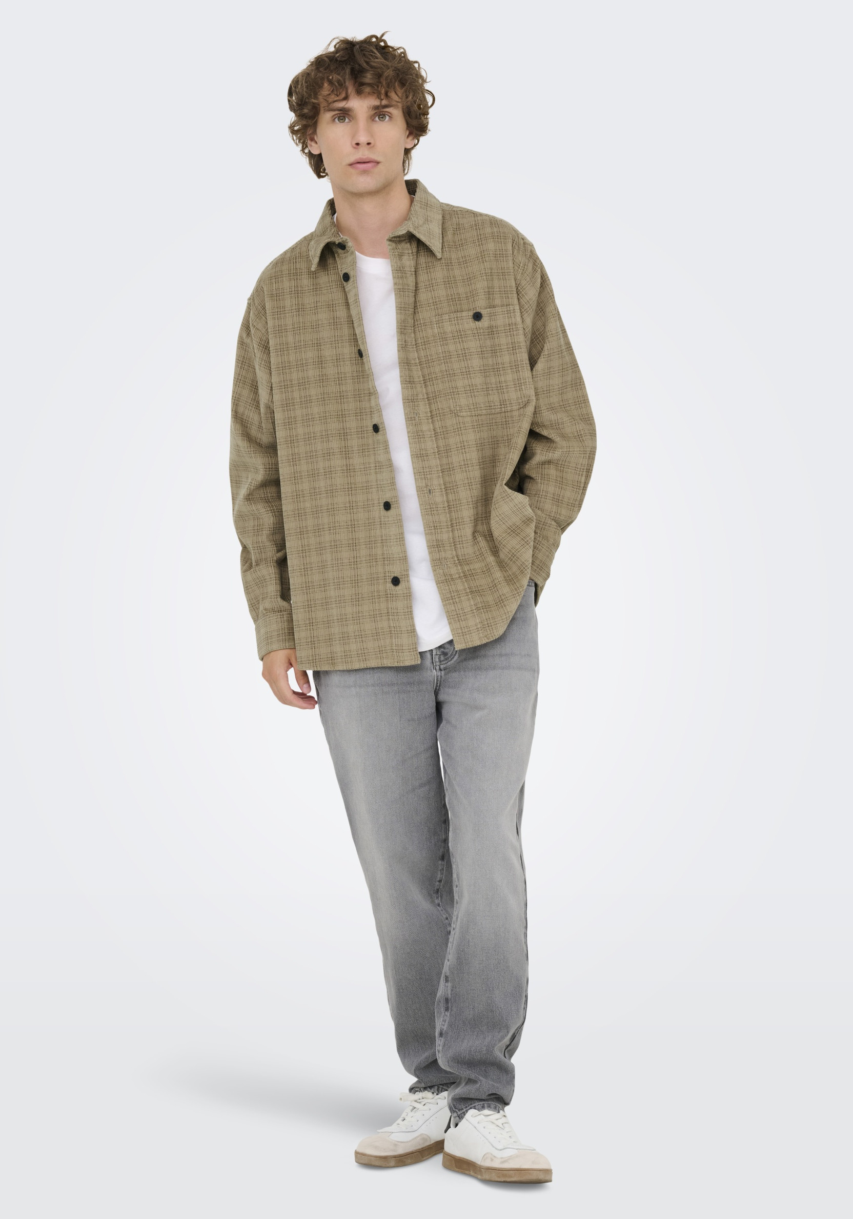ONLY & SONS Overhemd Waleed 22034467 Beige