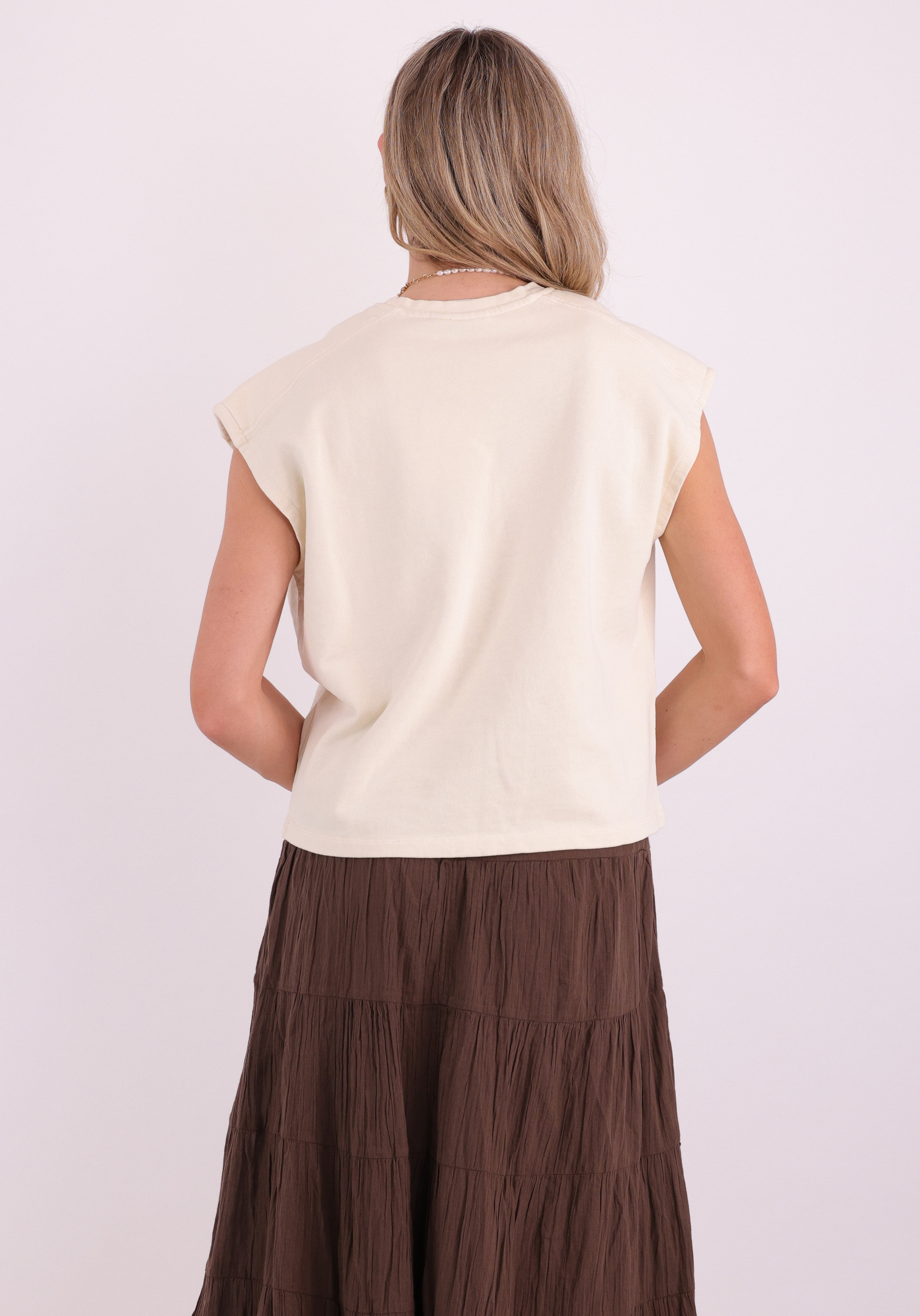 Ichi Top Nillo 20125799 Wolwit-ecru