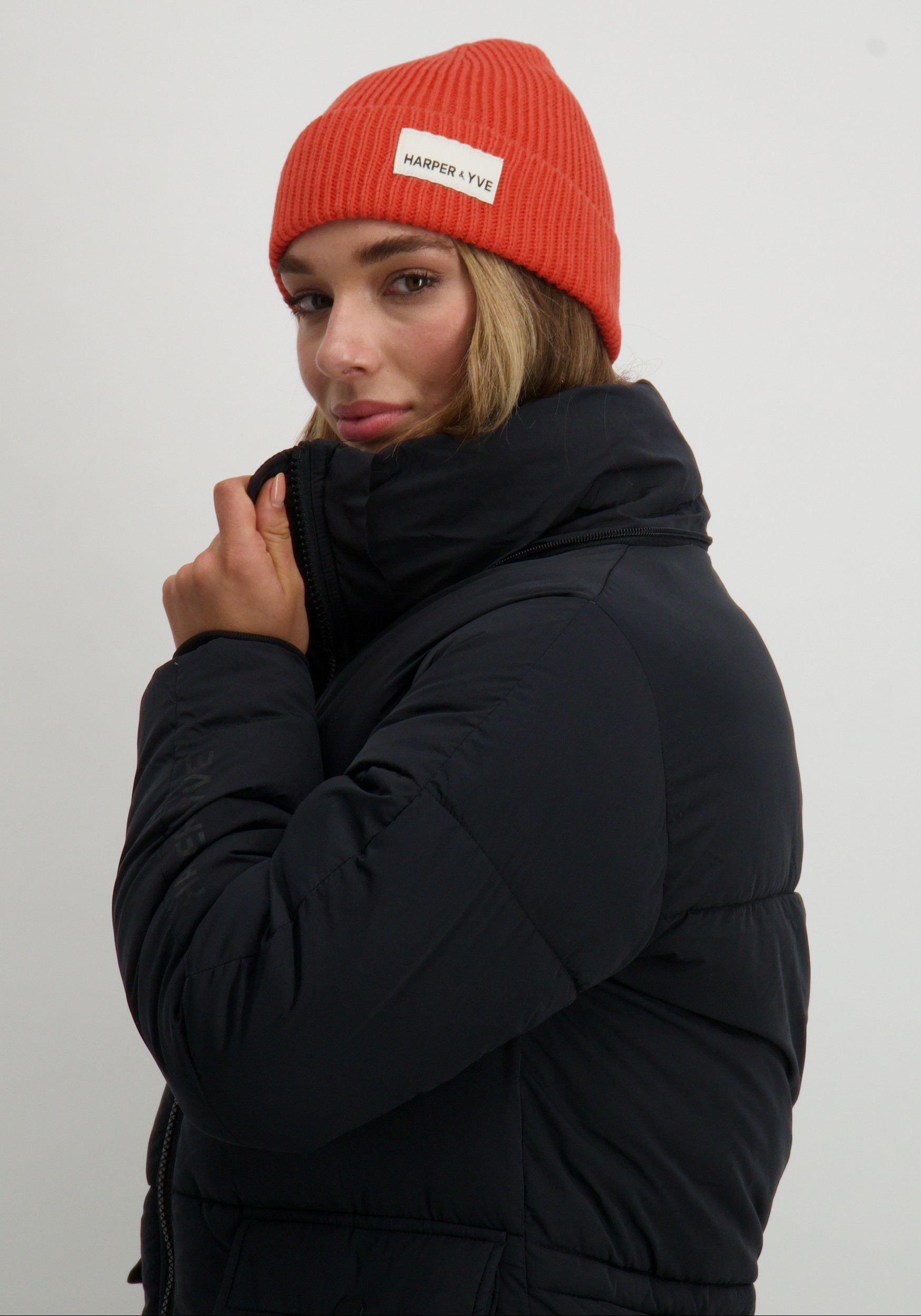 Harper & Yve Beanie Harper AW24NACC01 Oranje