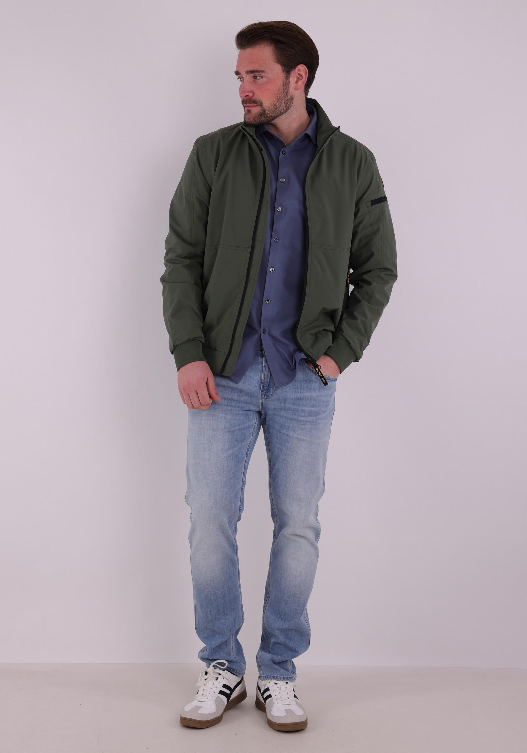 PME Legend Jas flight jacket PJA2602110 Groen